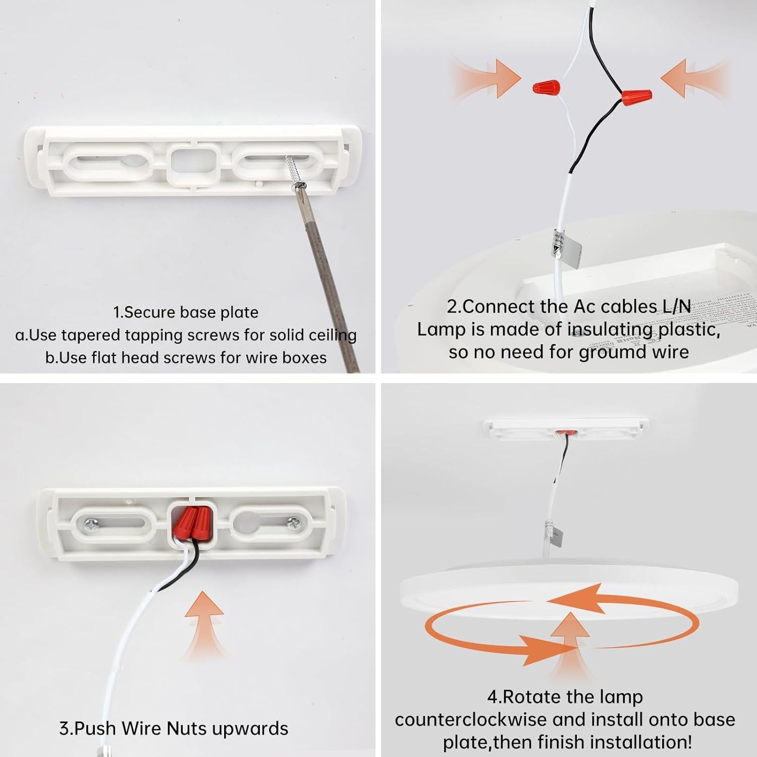 Lámpara de Techo LED Taloya 25.4cm 20W 5-en-1 CCT Blanca