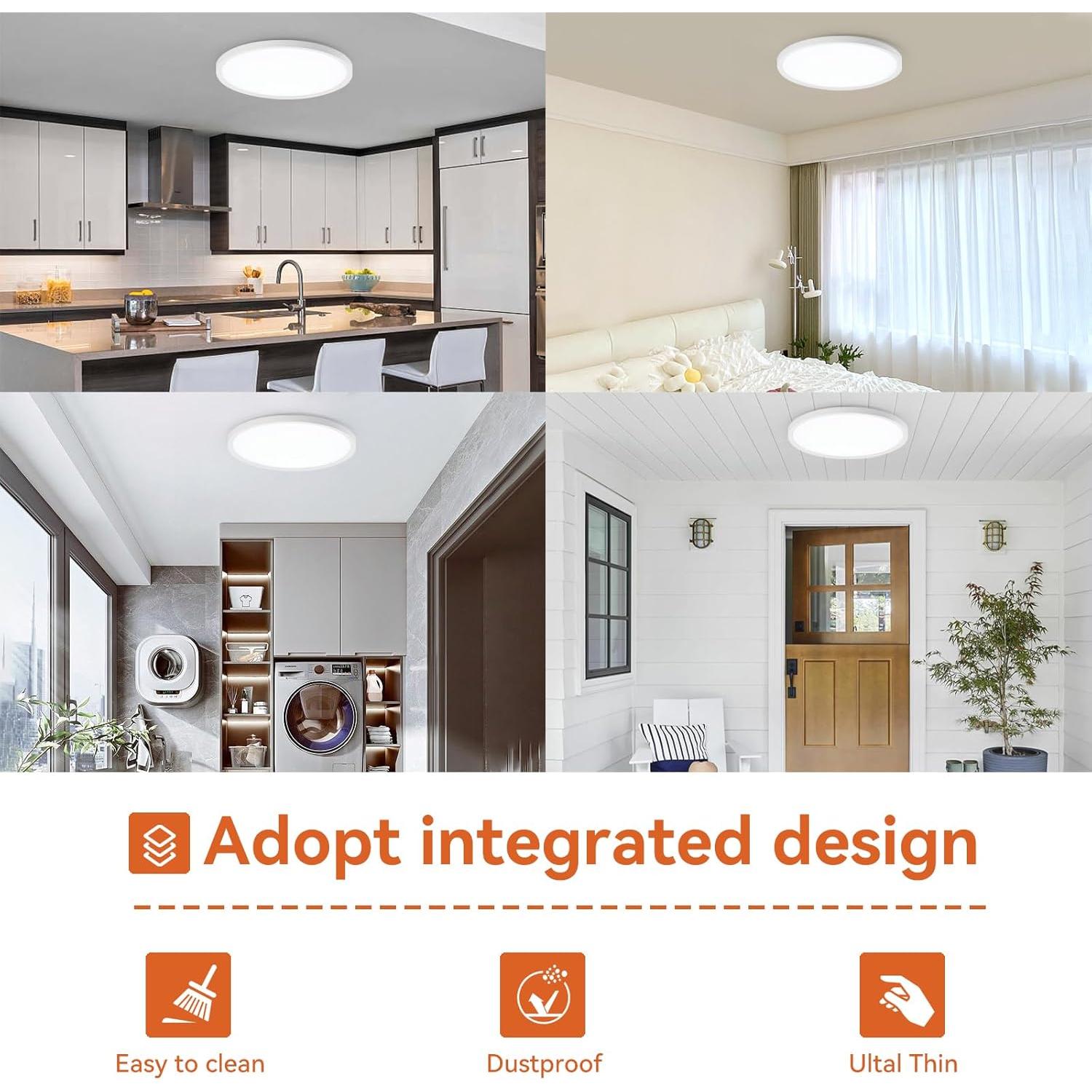 Lámpara de Techo LED Taloya 25.4cm 20W 5-en-1 CCT Blanca