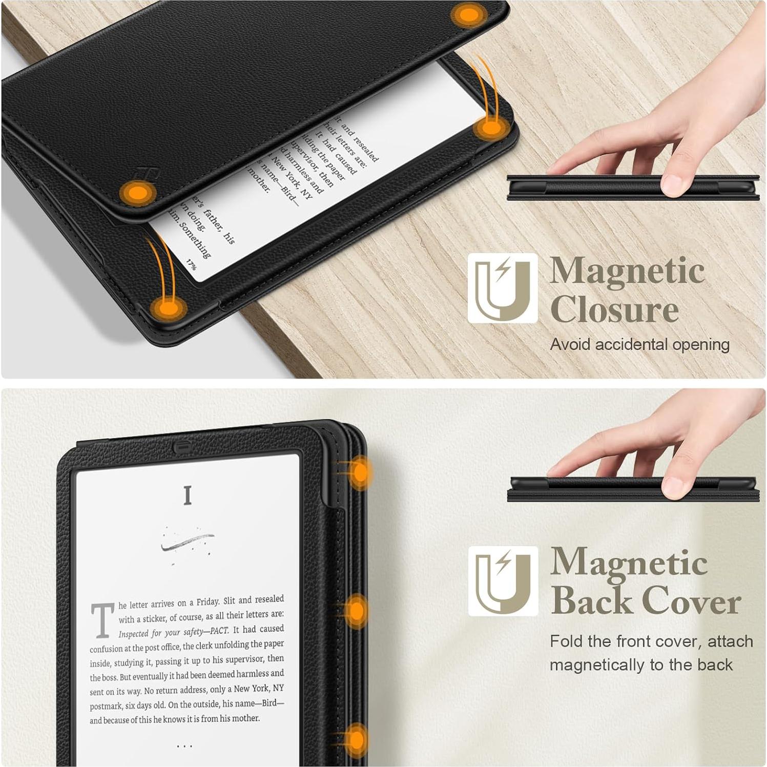 Funda Fintie para Kindle Paperwhite 2024/2021 - Negro