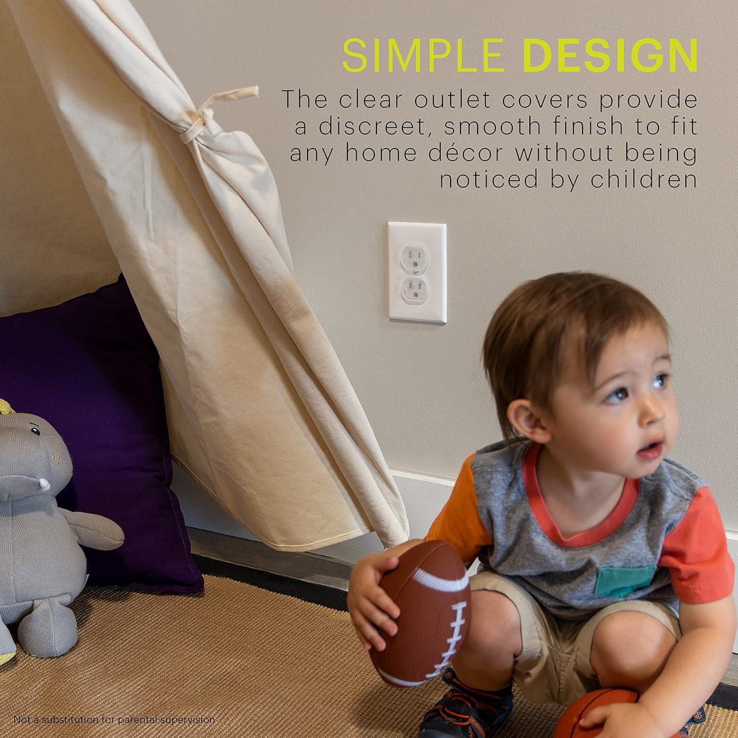 Cubiertas de Enchufe Power Gear 8 Piezas Transparentes Seguridad Infantil