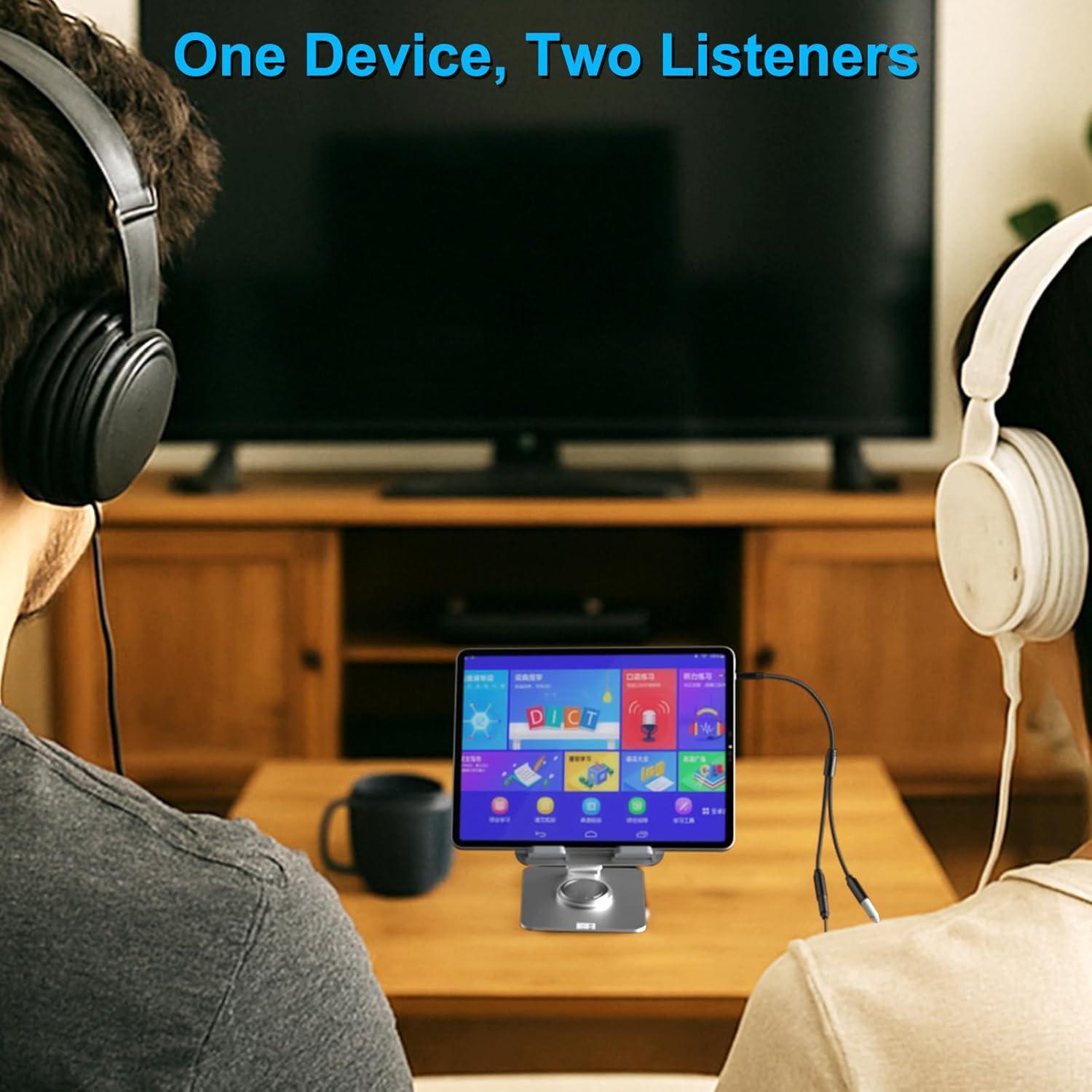 Divisor de Audio TRRS 3.5mm IIISOGNO 1FT Doble Salida