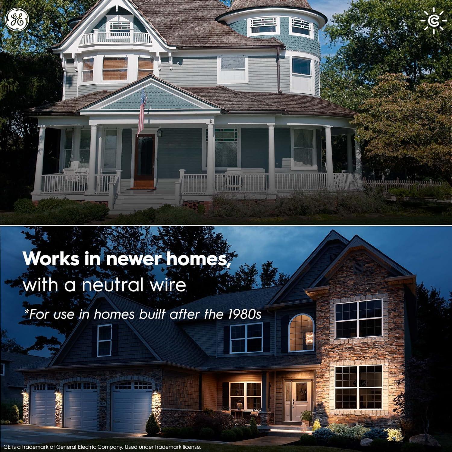 Interruptor Inteligente GE Cync On/Off 4 Hilos Bluetooth Wi-Fi