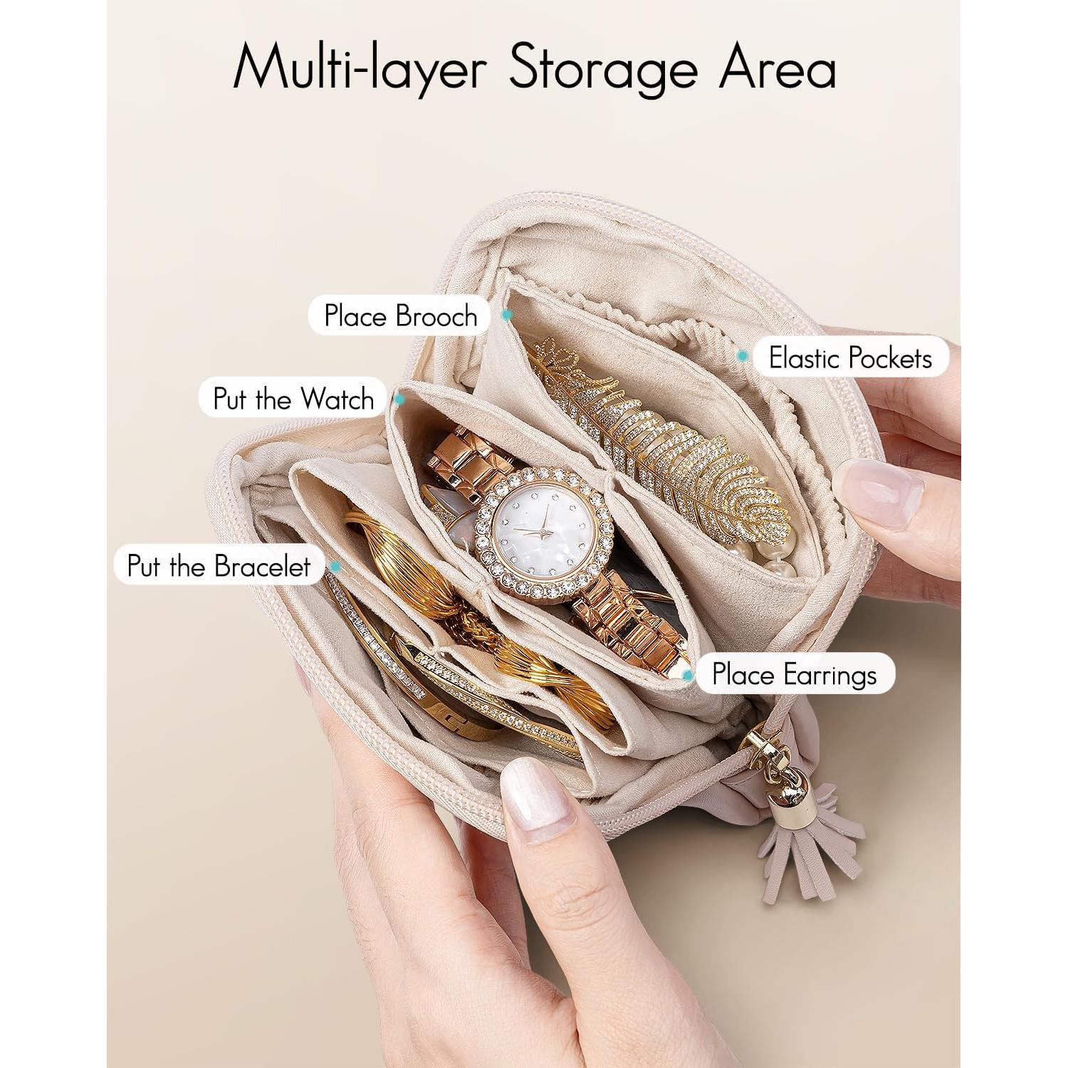 Organizador de Joyería Vlando Rosa Albaricoque 12.4x11.9cm