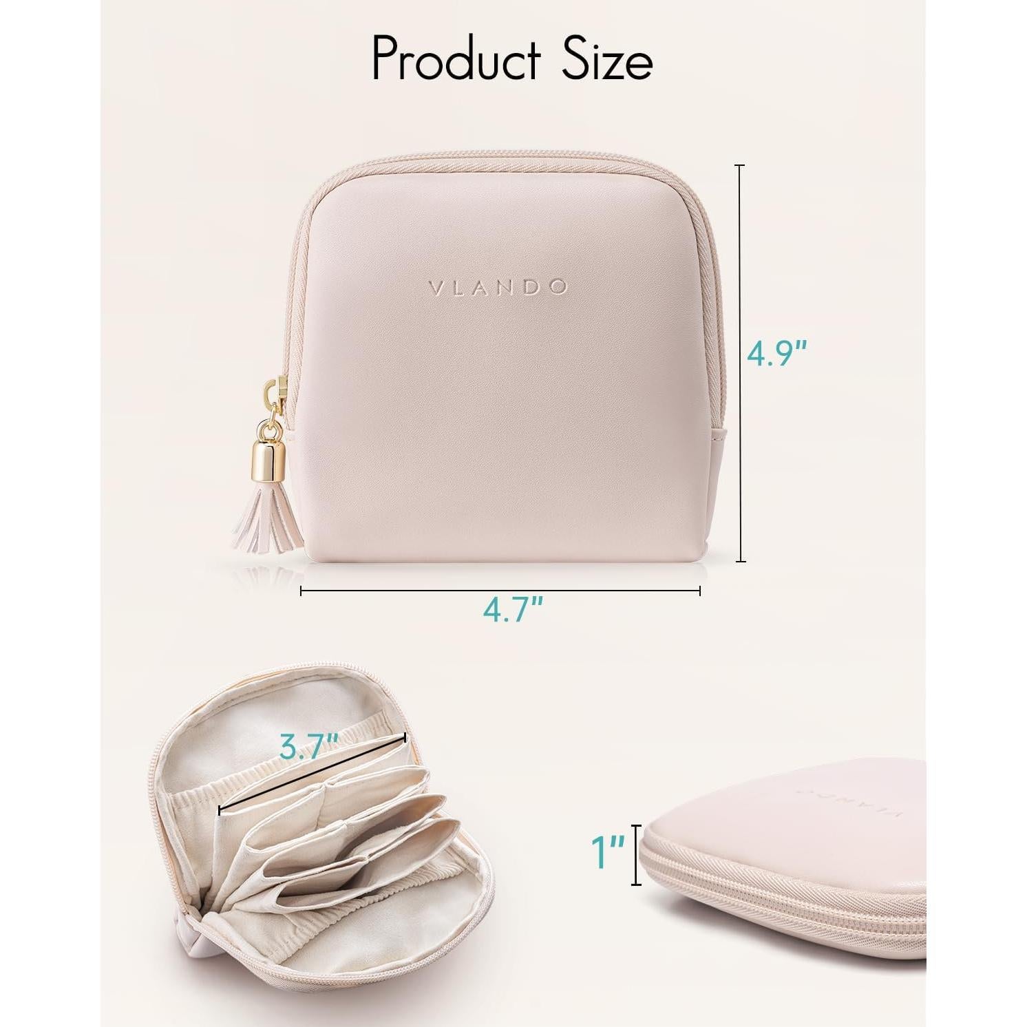 Organizador de Joyería Vlando Rosa Albaricoque 12.4x11.9cm