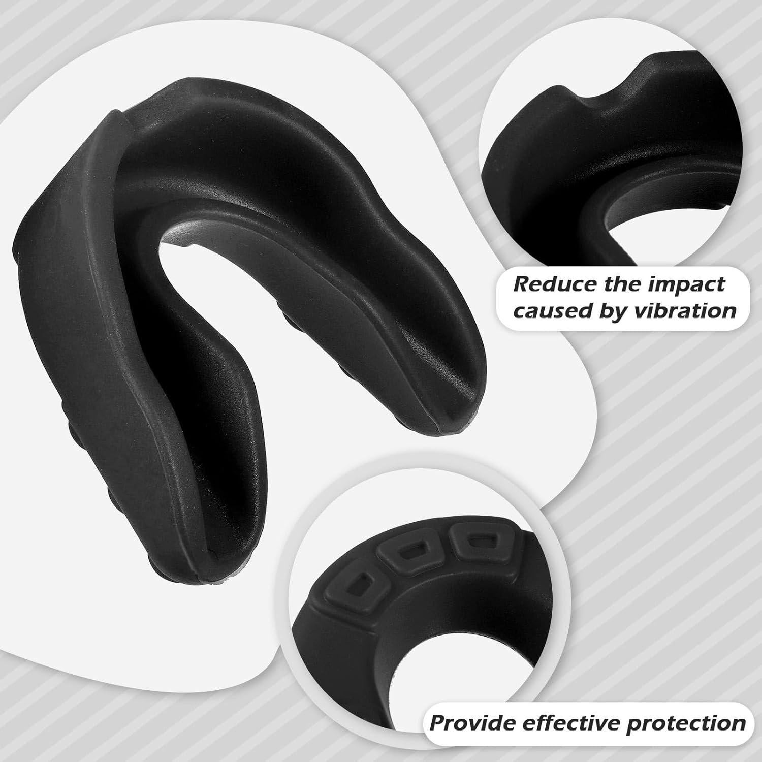 Protectores Bucales Deportivos Frienda 50 Pcs Silicona Negro