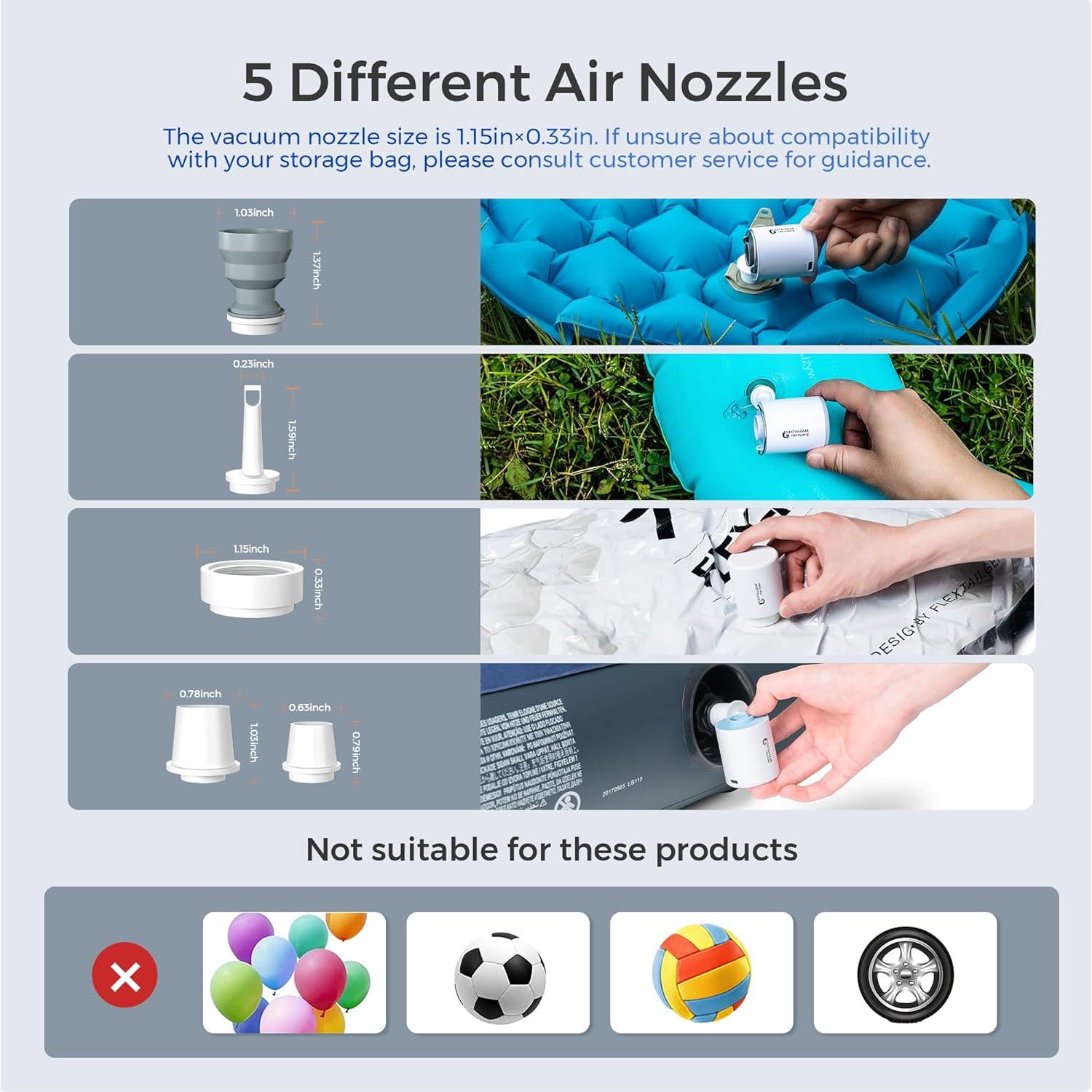 Bomba de Aire Portátil FLEXTAILGEAR Tiny Pump X + Luz LED