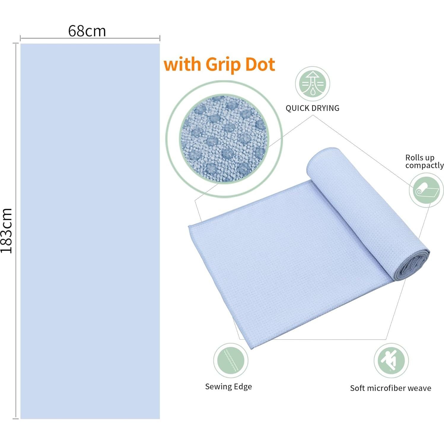 Paquete de 2 Toallas de Yoga Caliente CYCLXY Antideslizantes