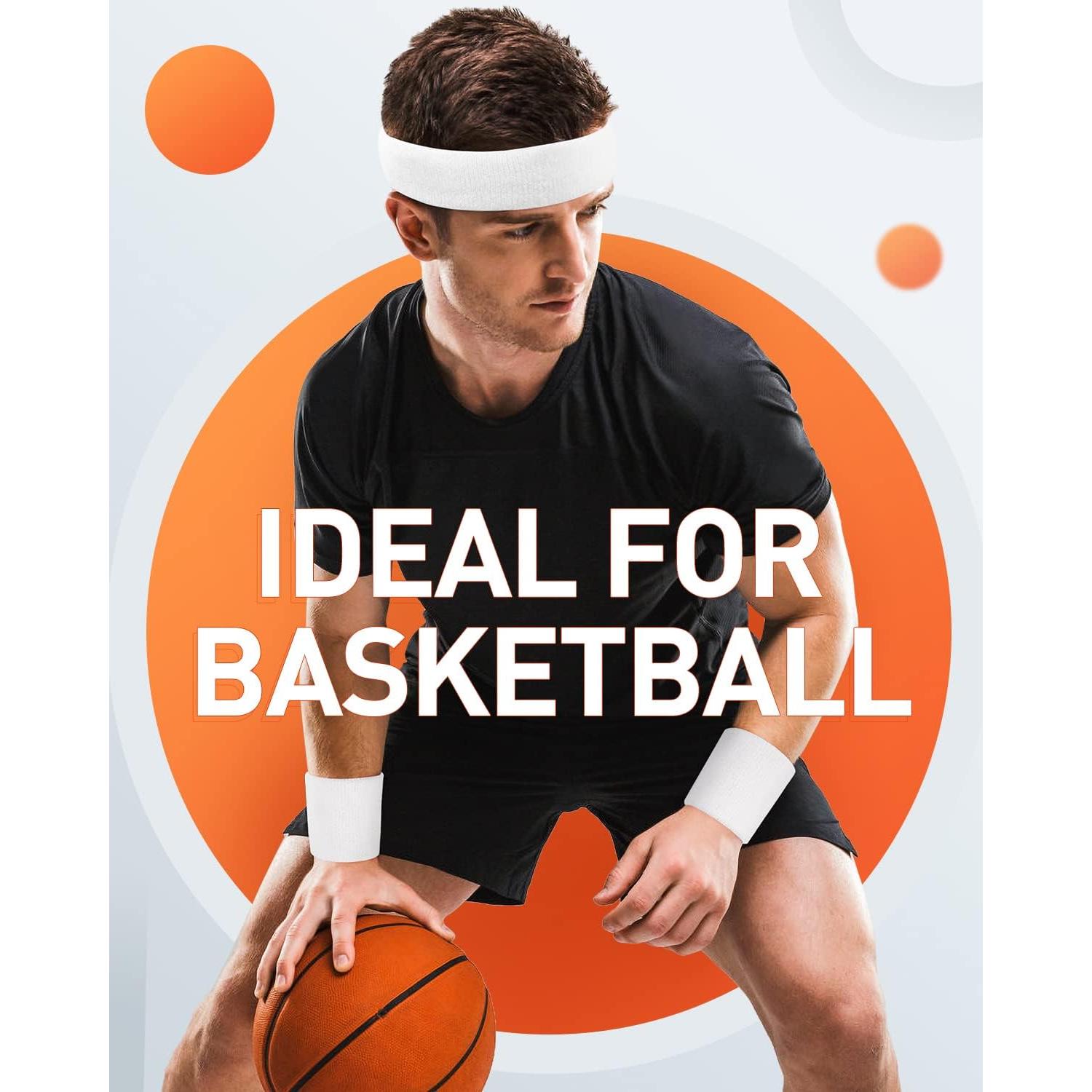 Banda de Sudor Tanluhu Unisex para Correr y Deportes - Negro