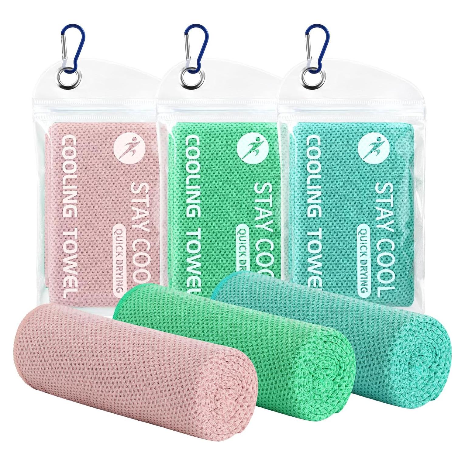 Toallas Enfriadoras Ymomode - Paquete de 3 Toallas de Gimnasio