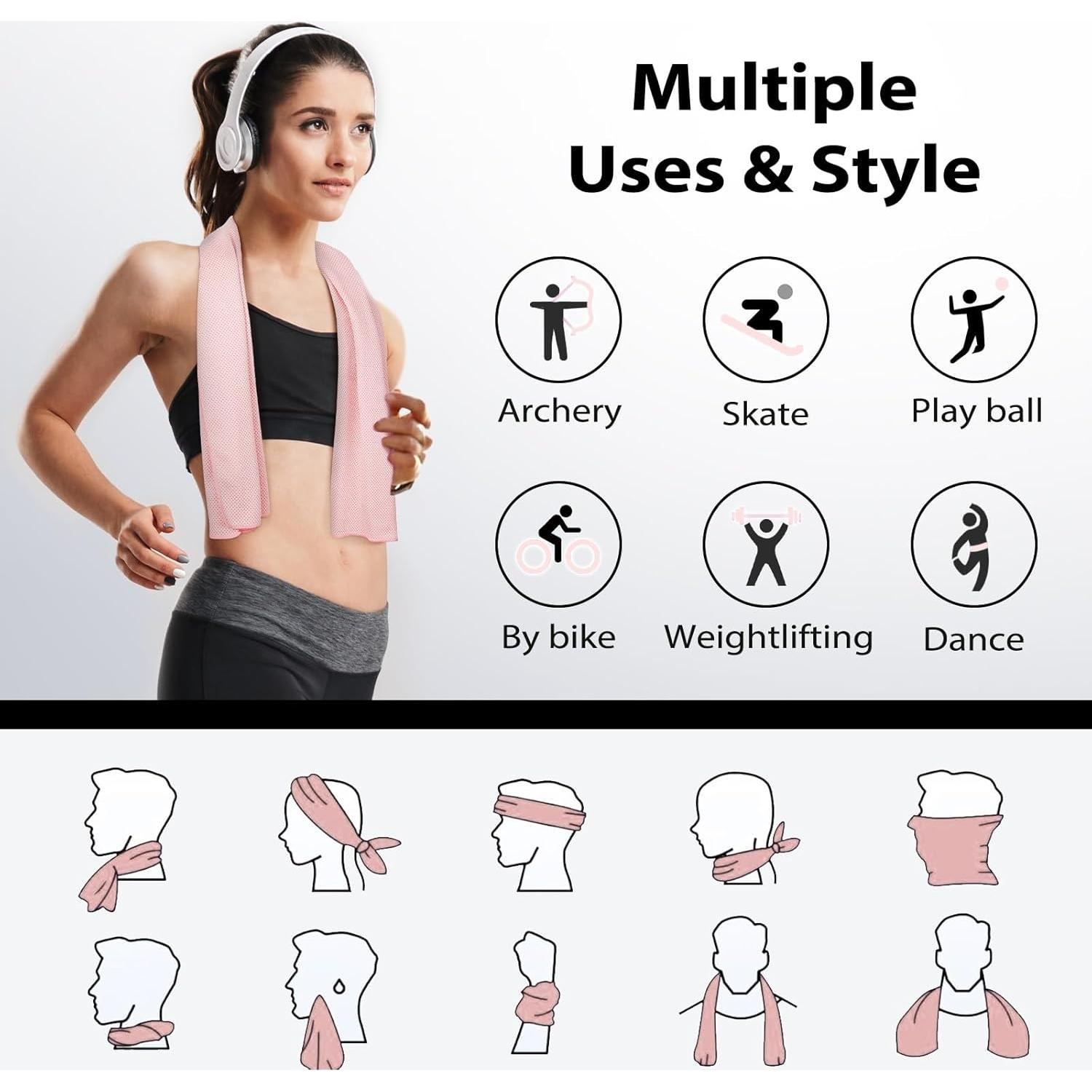 Toallas Enfriadoras Ymomode - Paquete de 3 Toallas de Gimnasio