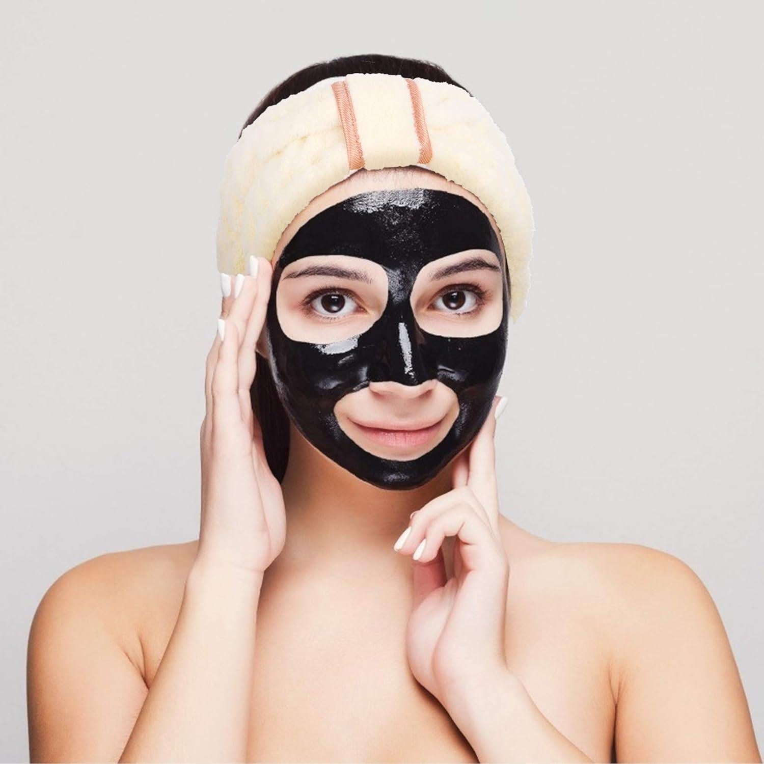 Paquete de 3 diademas de microfibra DOOBO para spa - Suaves y ajustables