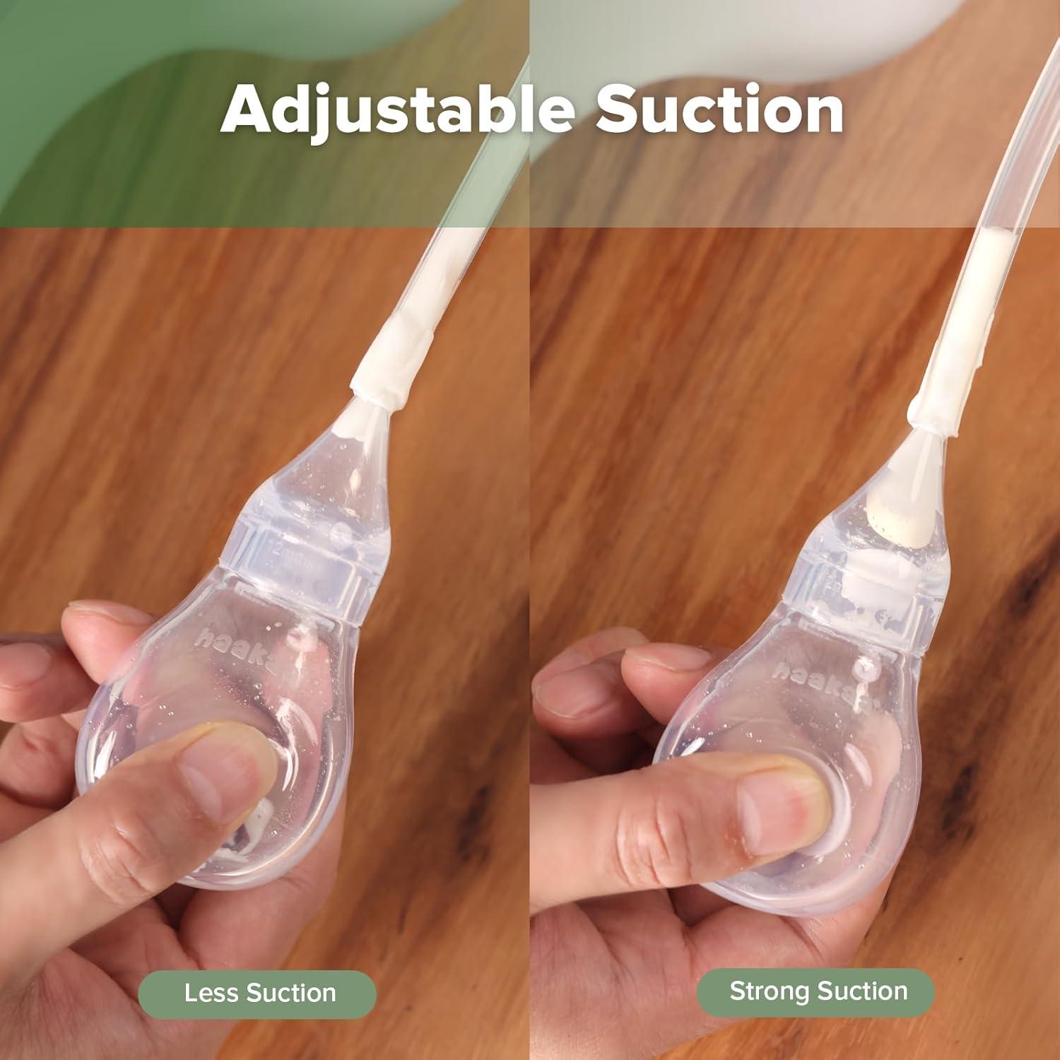 Aspirador Nasal de Silicona Haakaa - Limpiador para Bebés