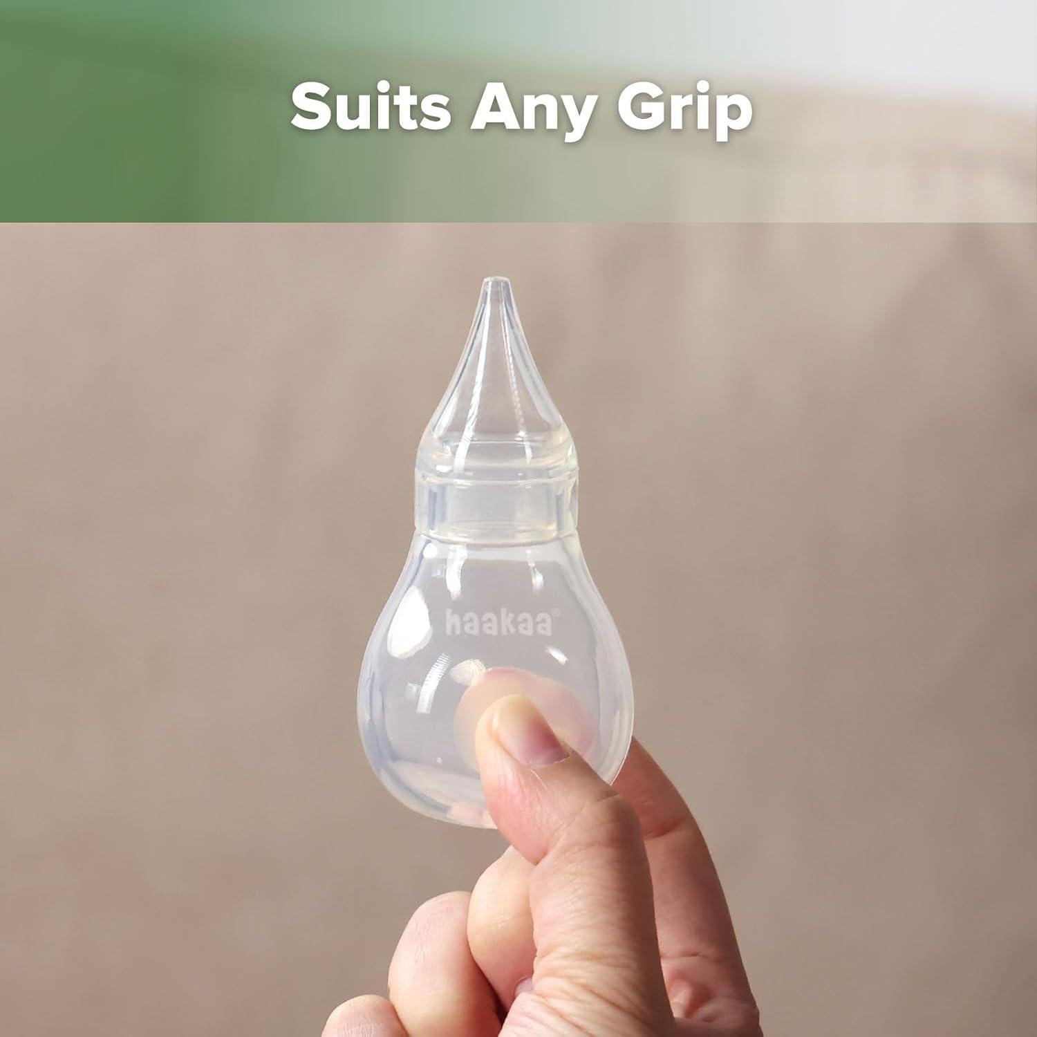 Aspirador Nasal de Silicona Haakaa - Limpiador para Bebés