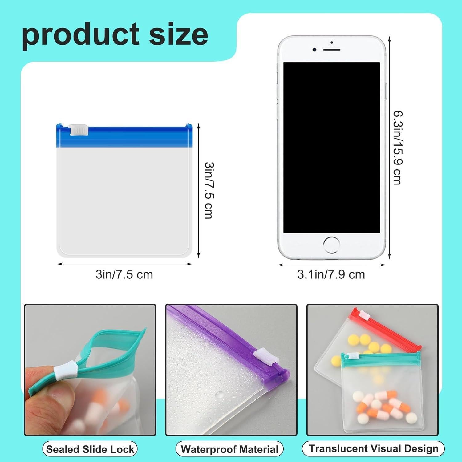 Set de 39 Bolsas de Píldoras MARFOREVER - Organizador de Viaje