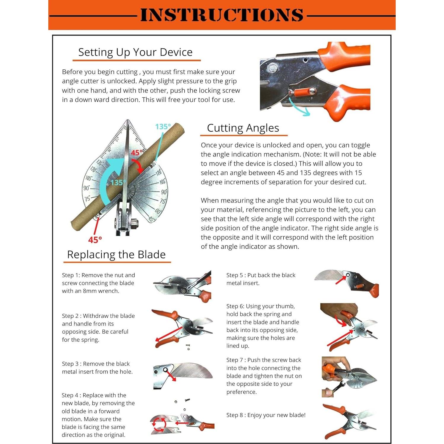 Cortador de Inglete Merhoff & Larkin con 2 Cuchillas Extra