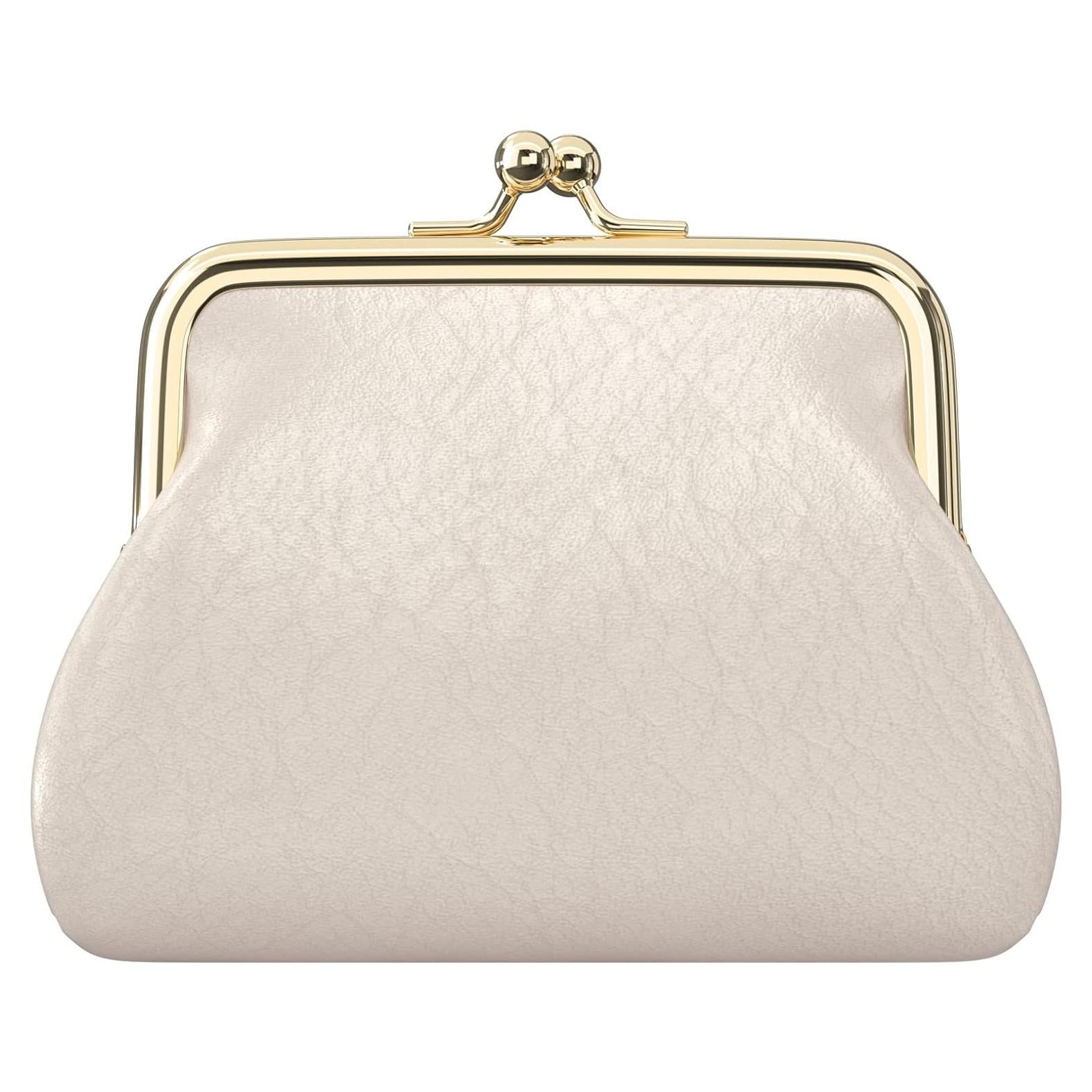 Monedero de Cuero PU Nipichsha Albaricoque Compacto 13.5x11.4cm