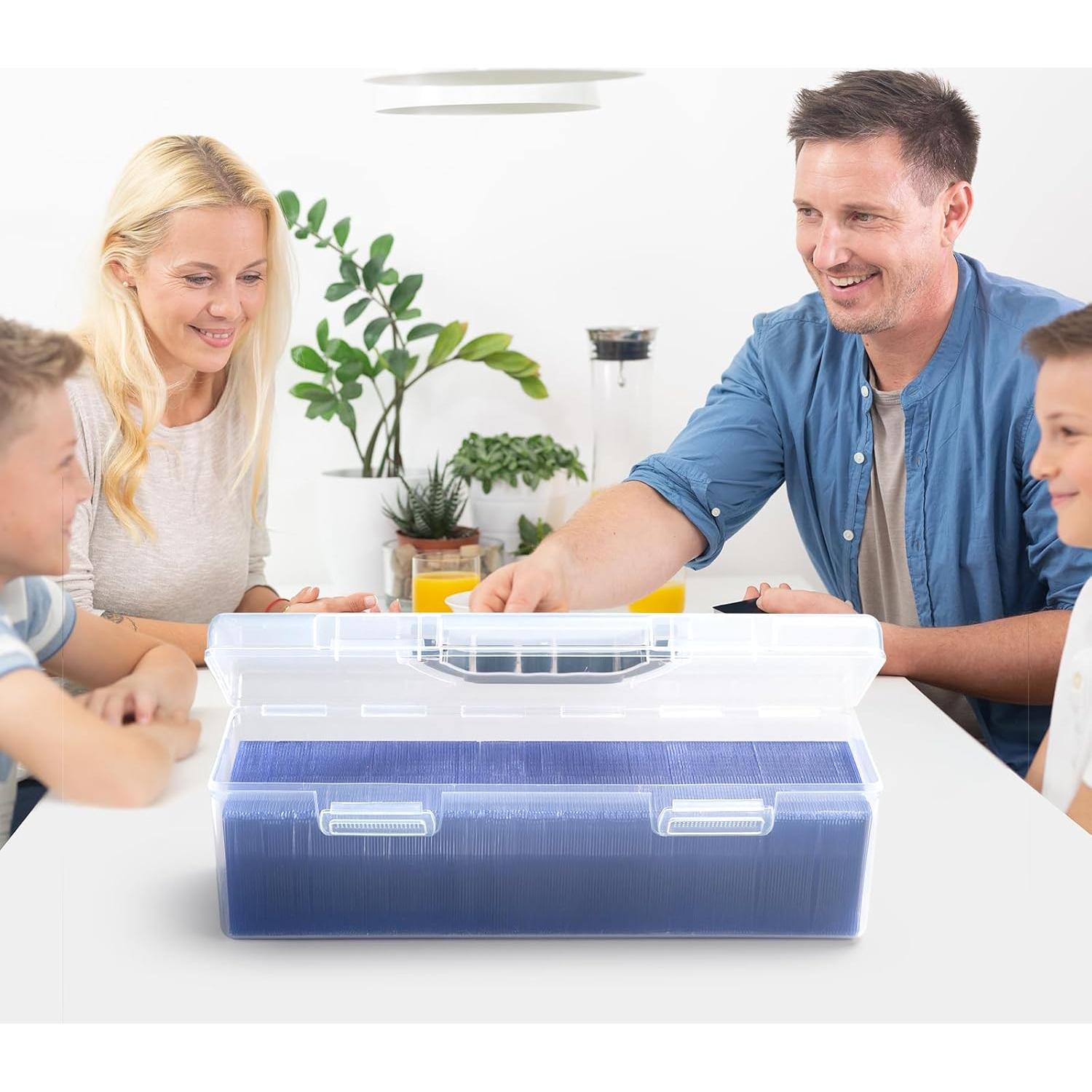 Caja de Almacenamiento de Cartas SUNEZLGO Transparente 750 Cartas