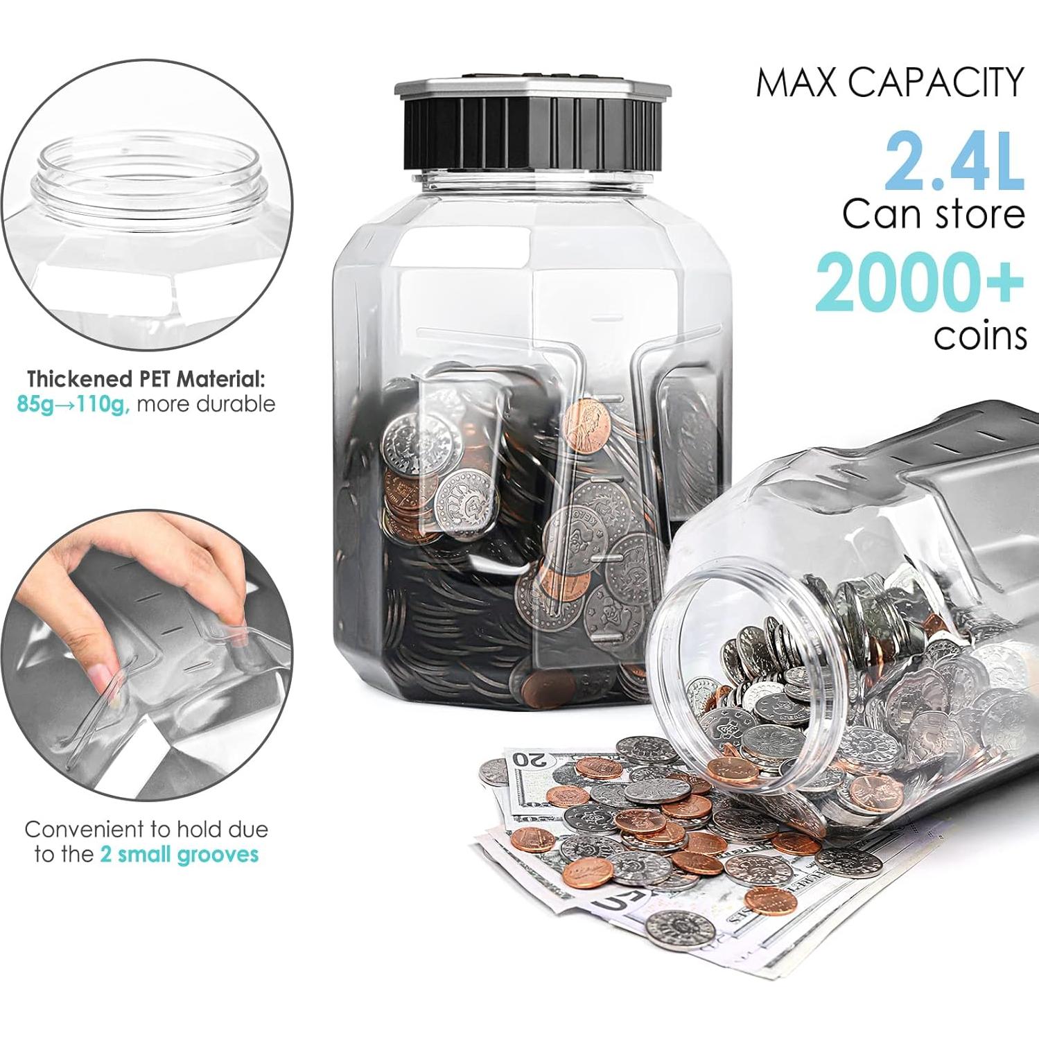 Hucha Digital Vcertcpl X-Large 2.4L con Contador LCD