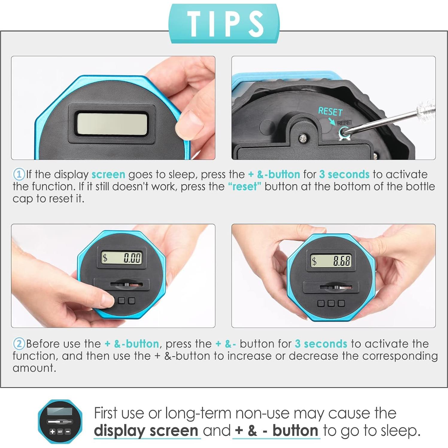 Hucha Digital Vcertcpl X-Large 2.4L con Contador LCD