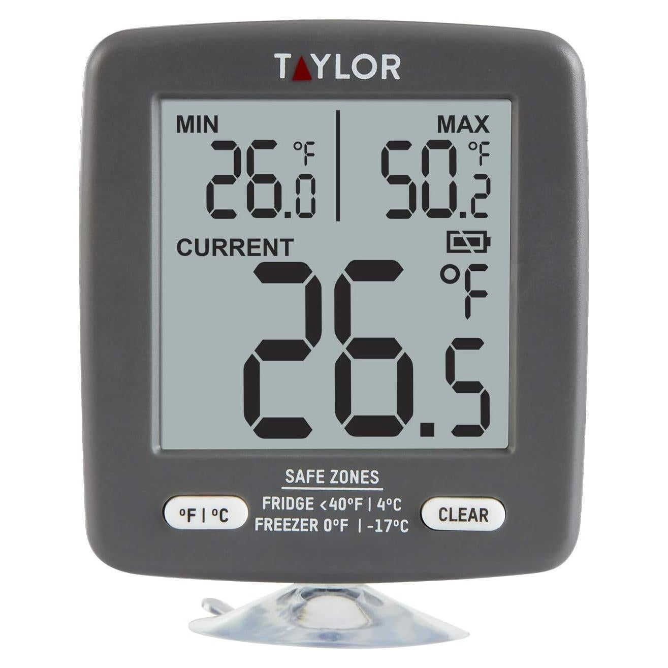 Termómetro Digital para Refrigerador Taylor Gris 2" LCD