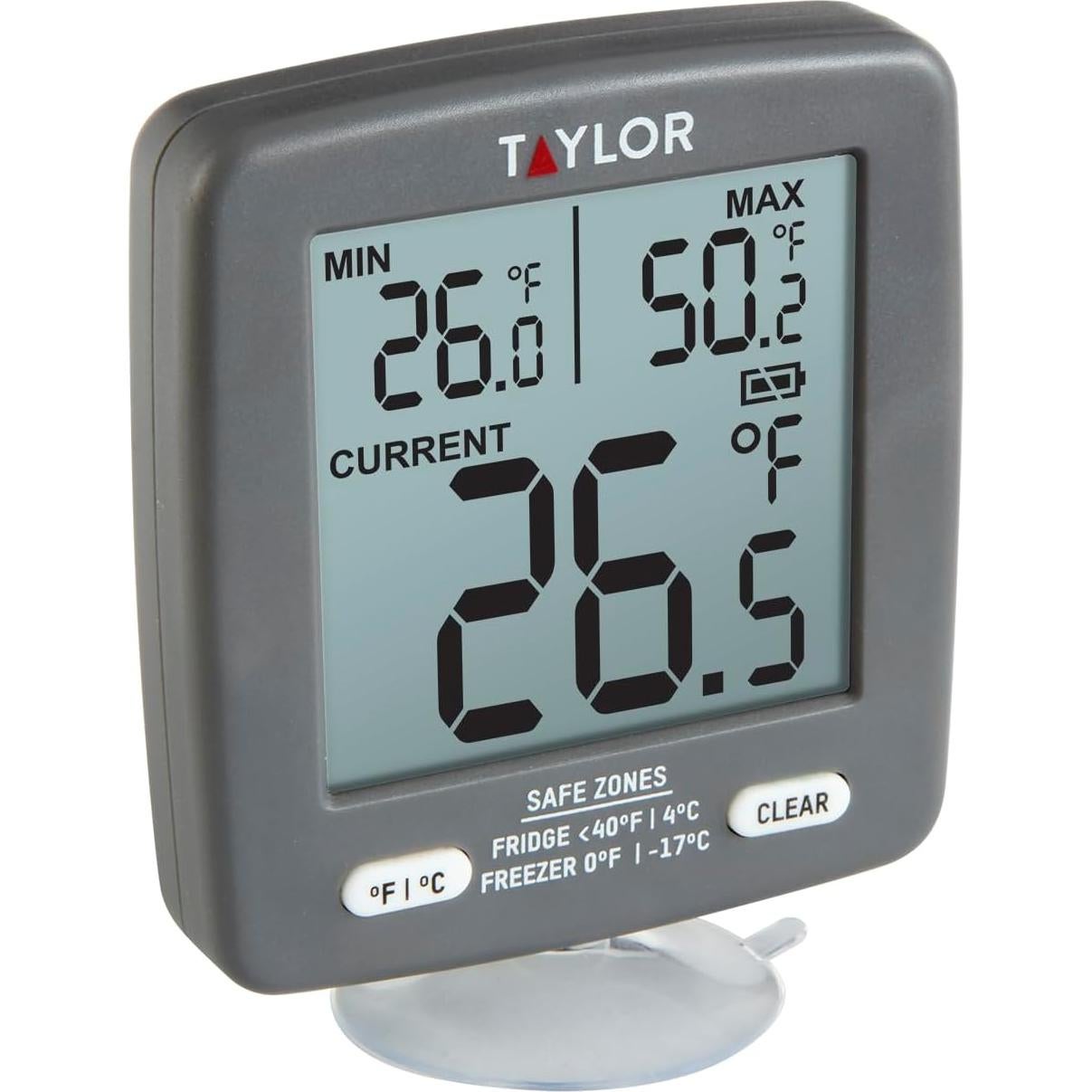 Termómetro Digital para Refrigerador Taylor Gris 2" LCD