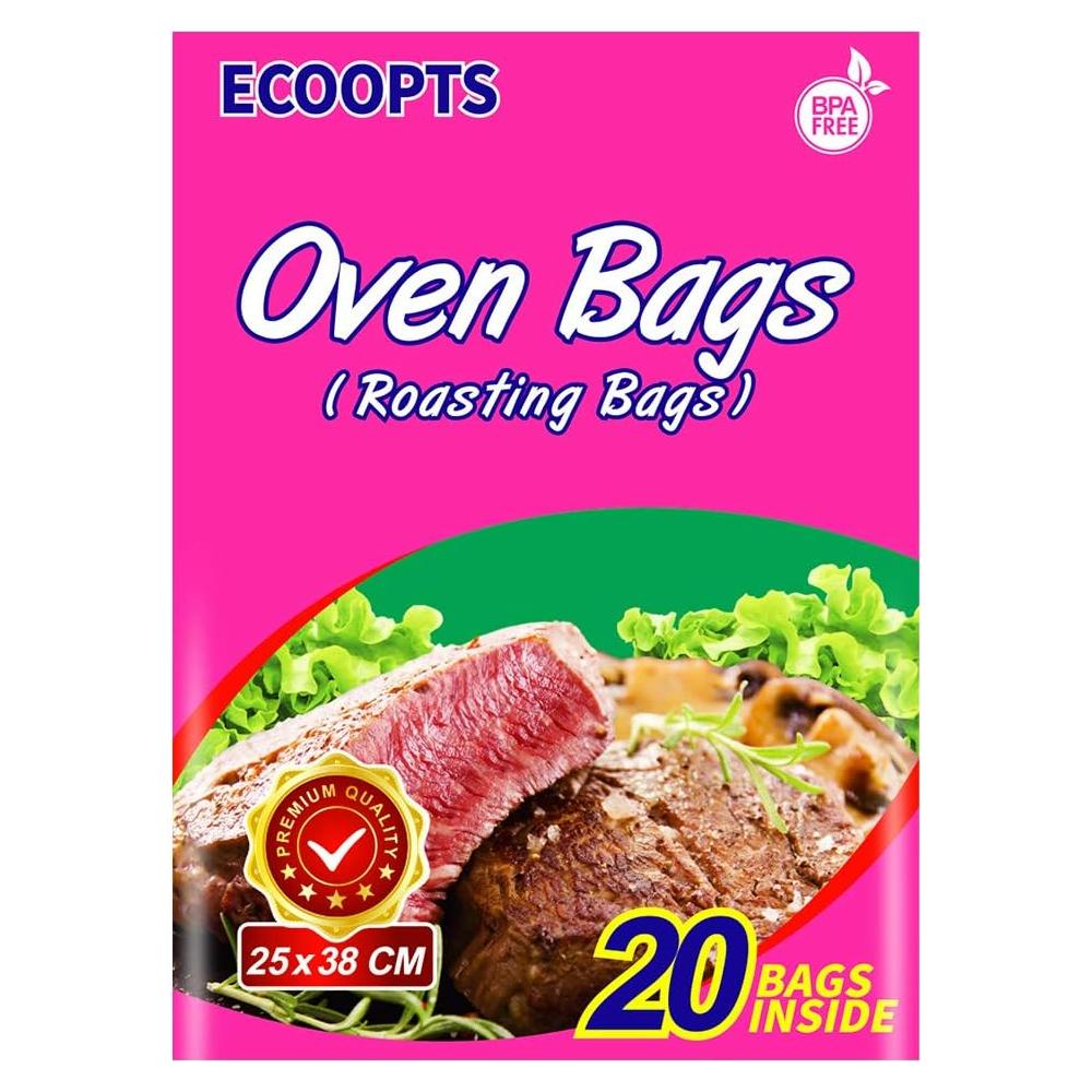 Bolsas de Cocción ECOOPTS 20 PCS 25x38 cm para Horno y Microondas