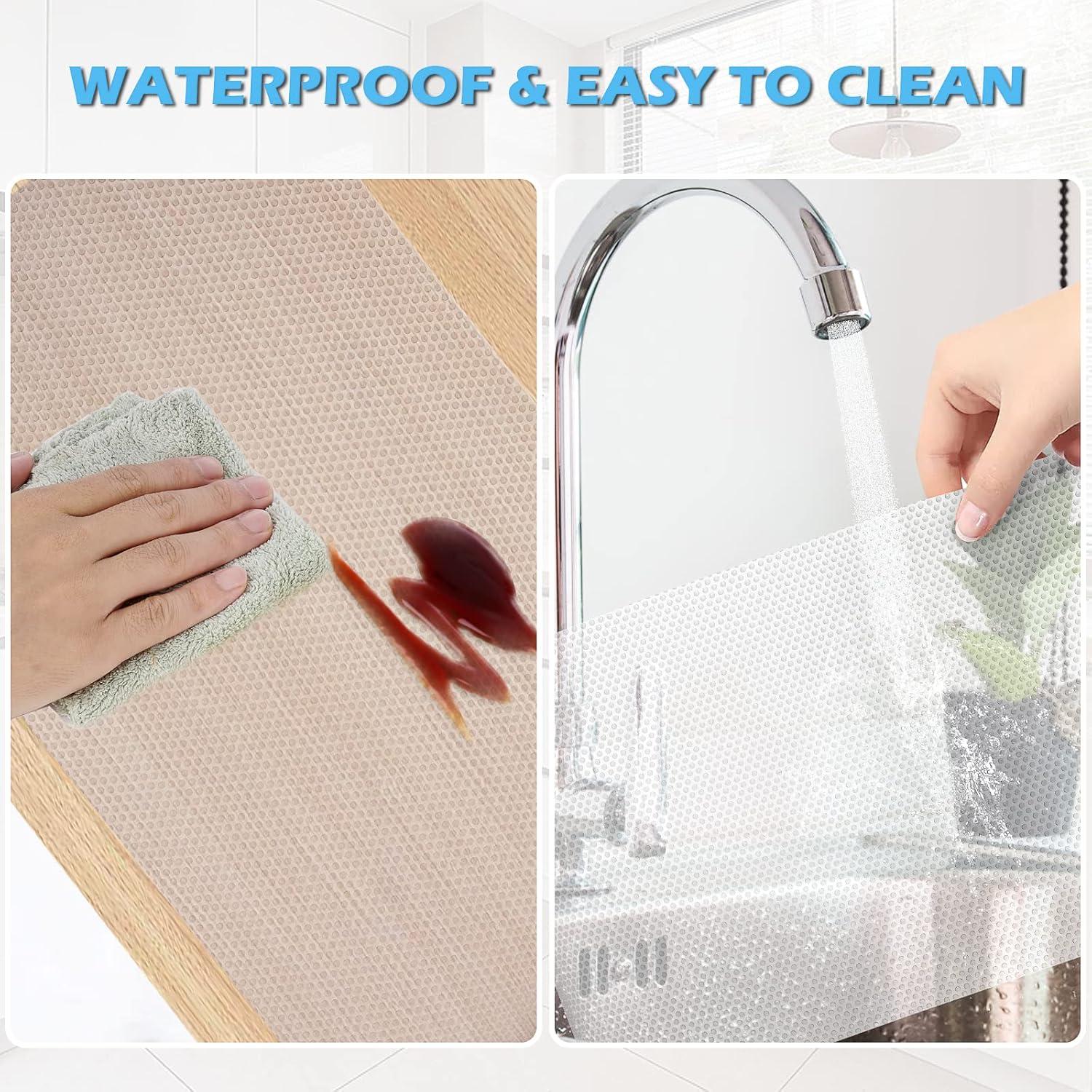 Forro de Estante Impermeable MooiFun 12x240 cm Antideslizante