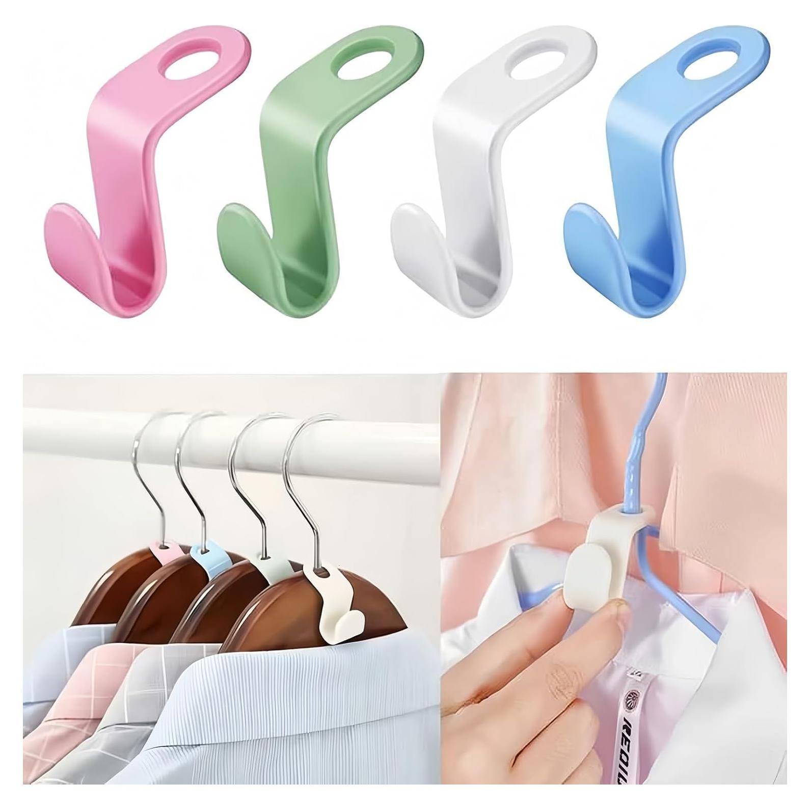 Ganchos para Perchas WEIAIGI 50pcs Polipropileno 5kg Blanco