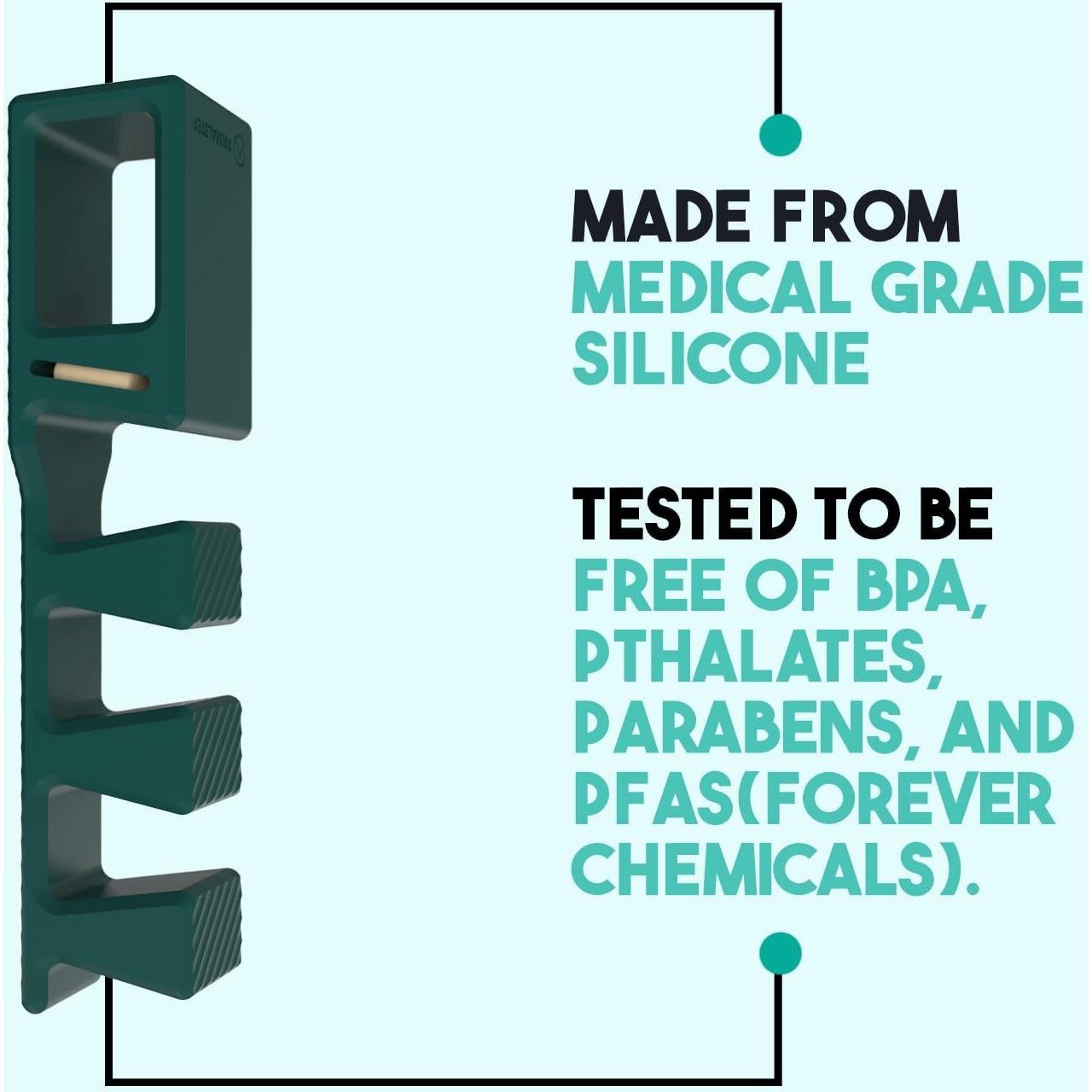 Separadores de Dedos Ajustables PrimalStep - 4 Piezas Verde