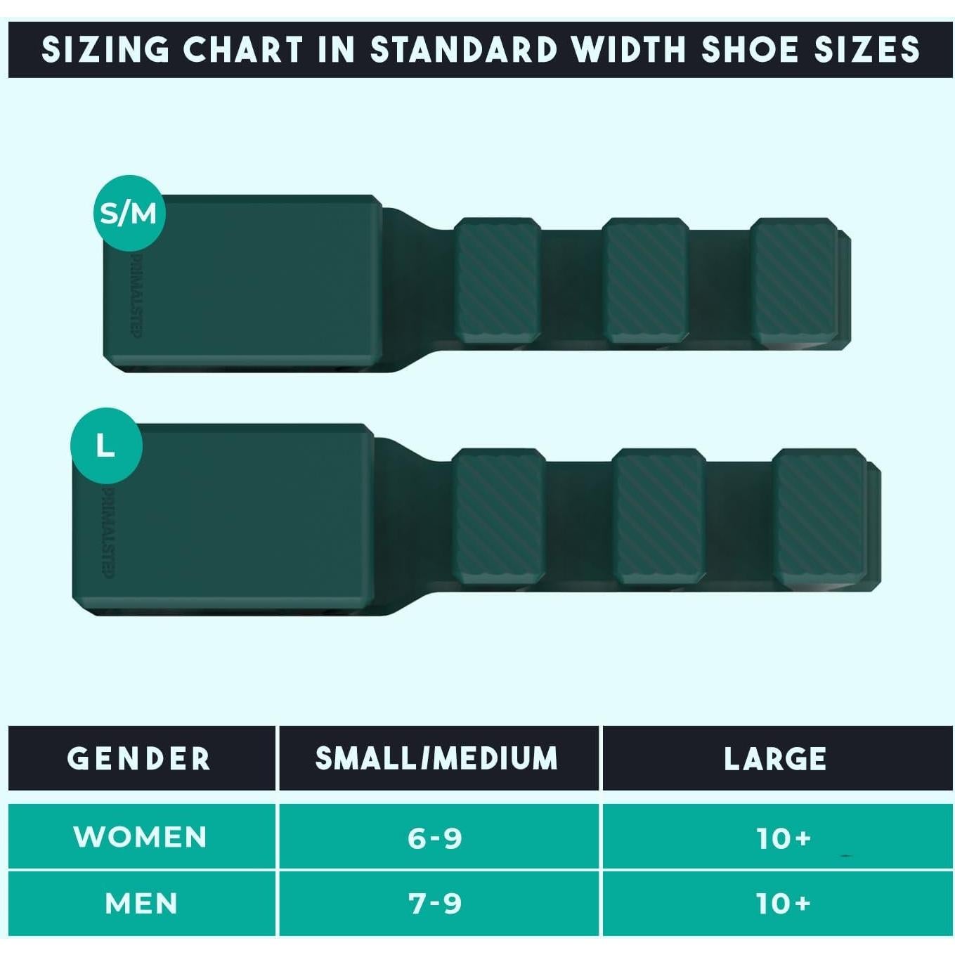 Separadores de Dedos Ajustables PrimalStep - 4 Piezas Verde