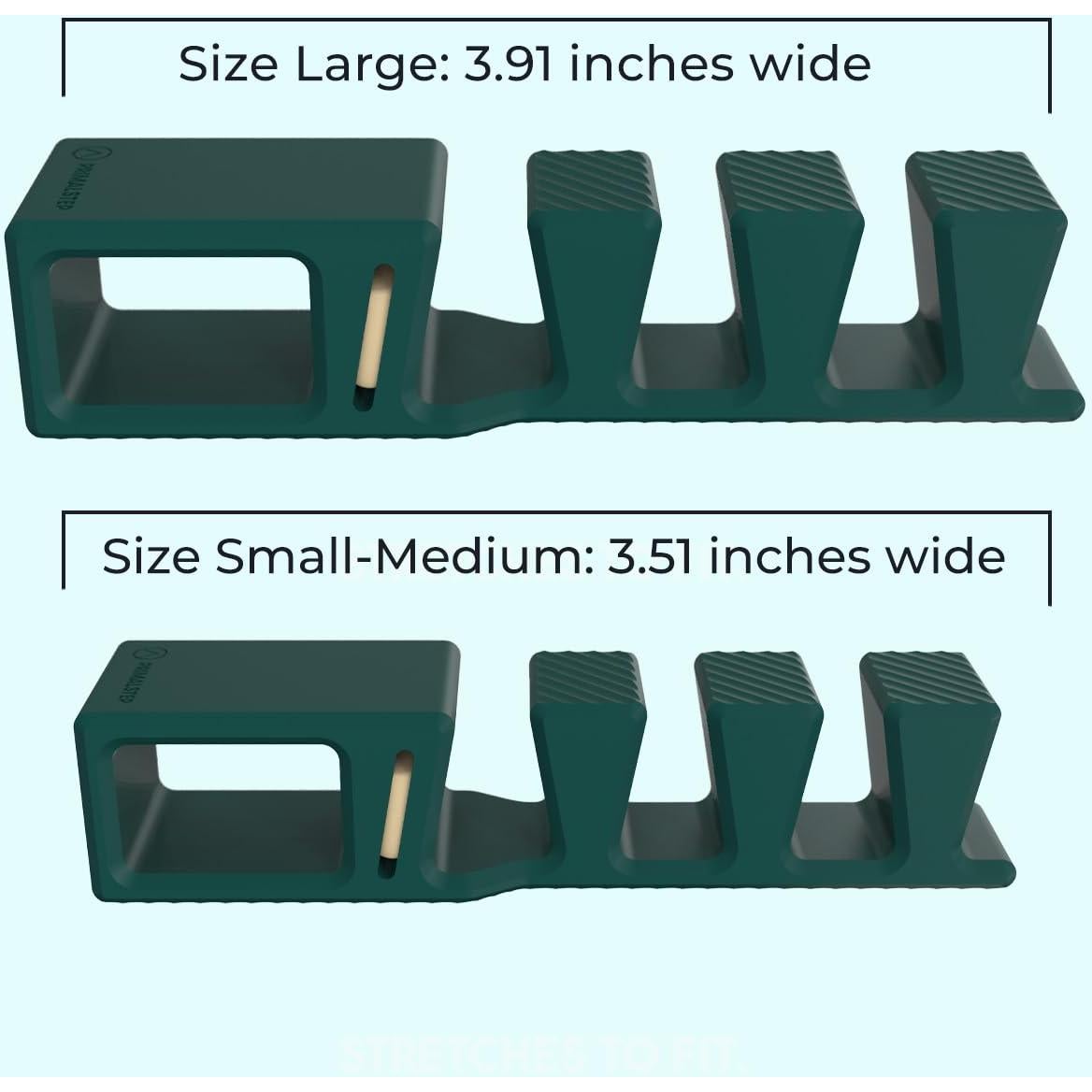 Separadores de Dedos Ajustables PrimalStep - 4 Piezas Verde