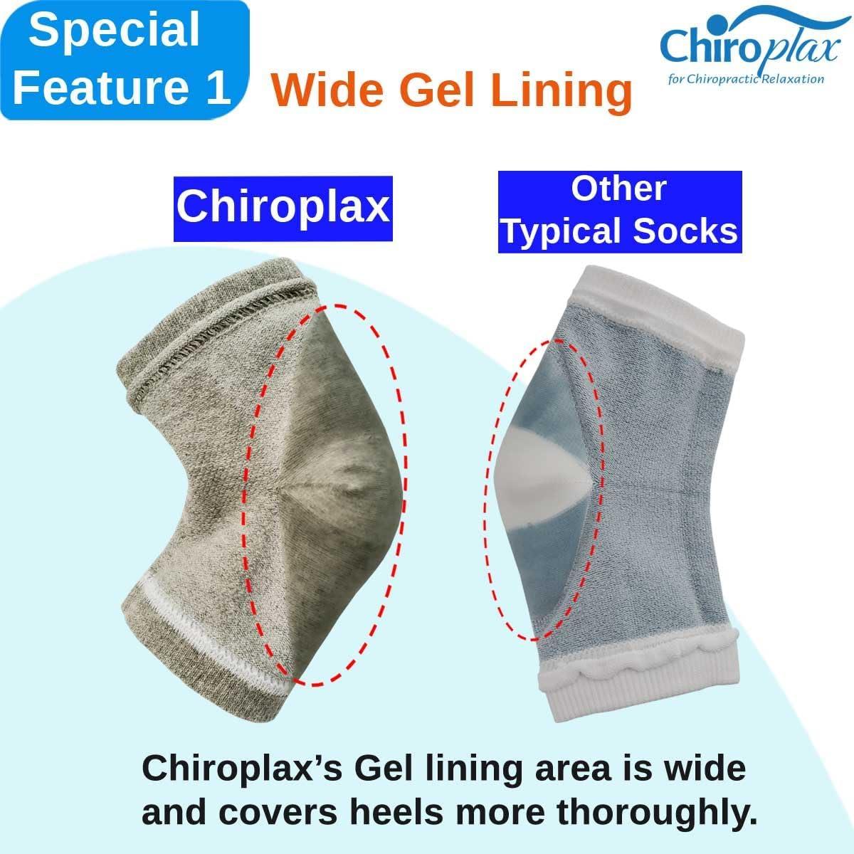 Calcetines Hidratantes Chiroplax para Talones Secos - 2 Pares