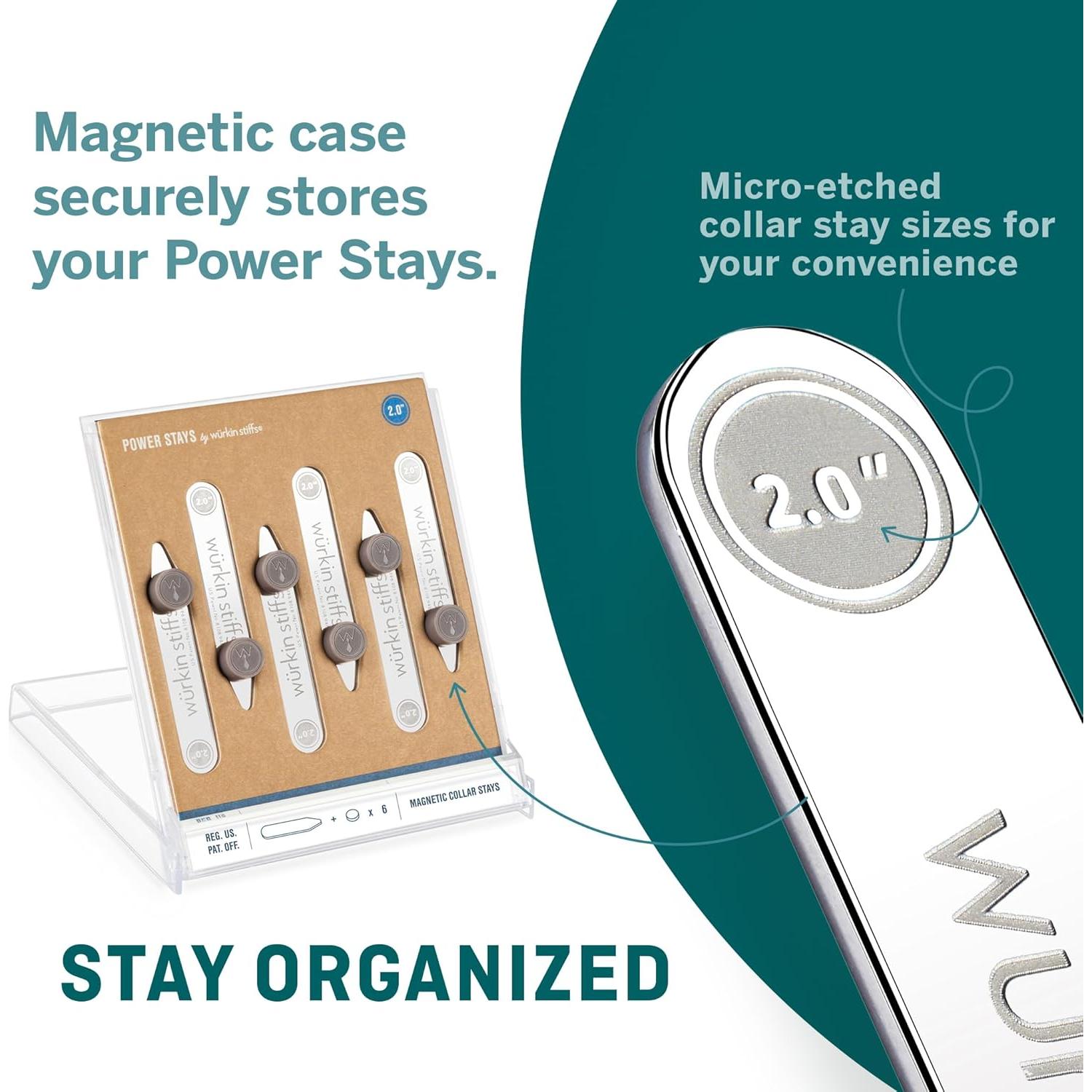 Stays Magnéticos para Cuellos Wükrin Stiffs - 5.08 cm