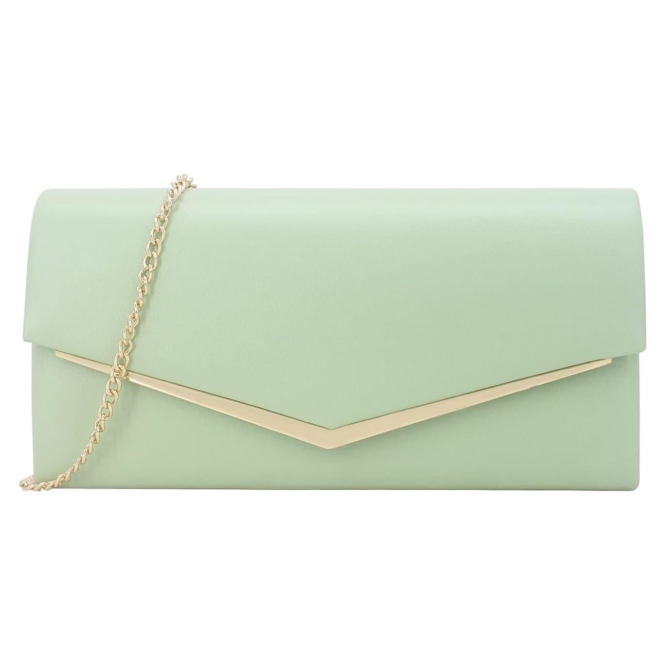 Bolso Clutch de Noche para Mujeres Venoline Verde Claro