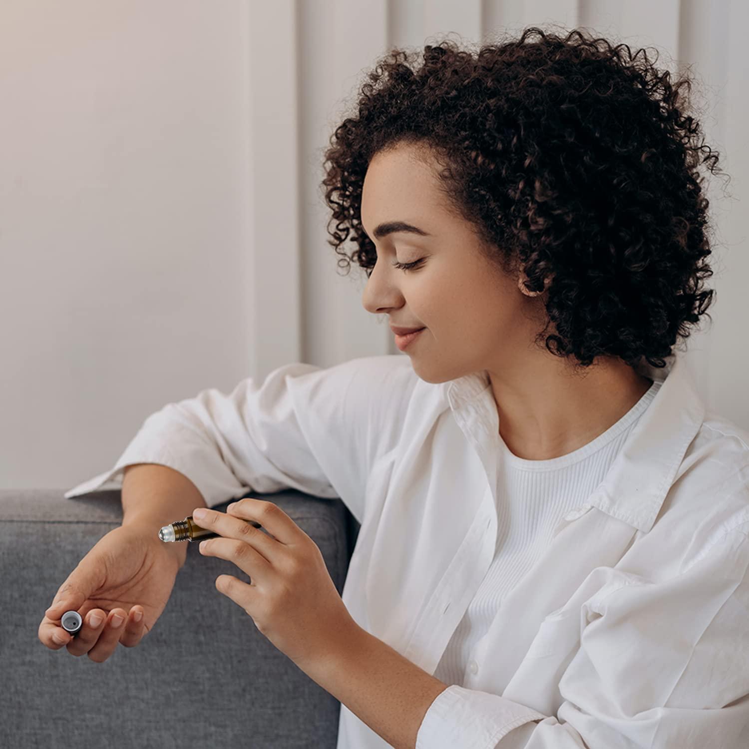 Botellas de Rodillo de Vidrio Ámbar 10ml - 6 Piezas GIVITASOT