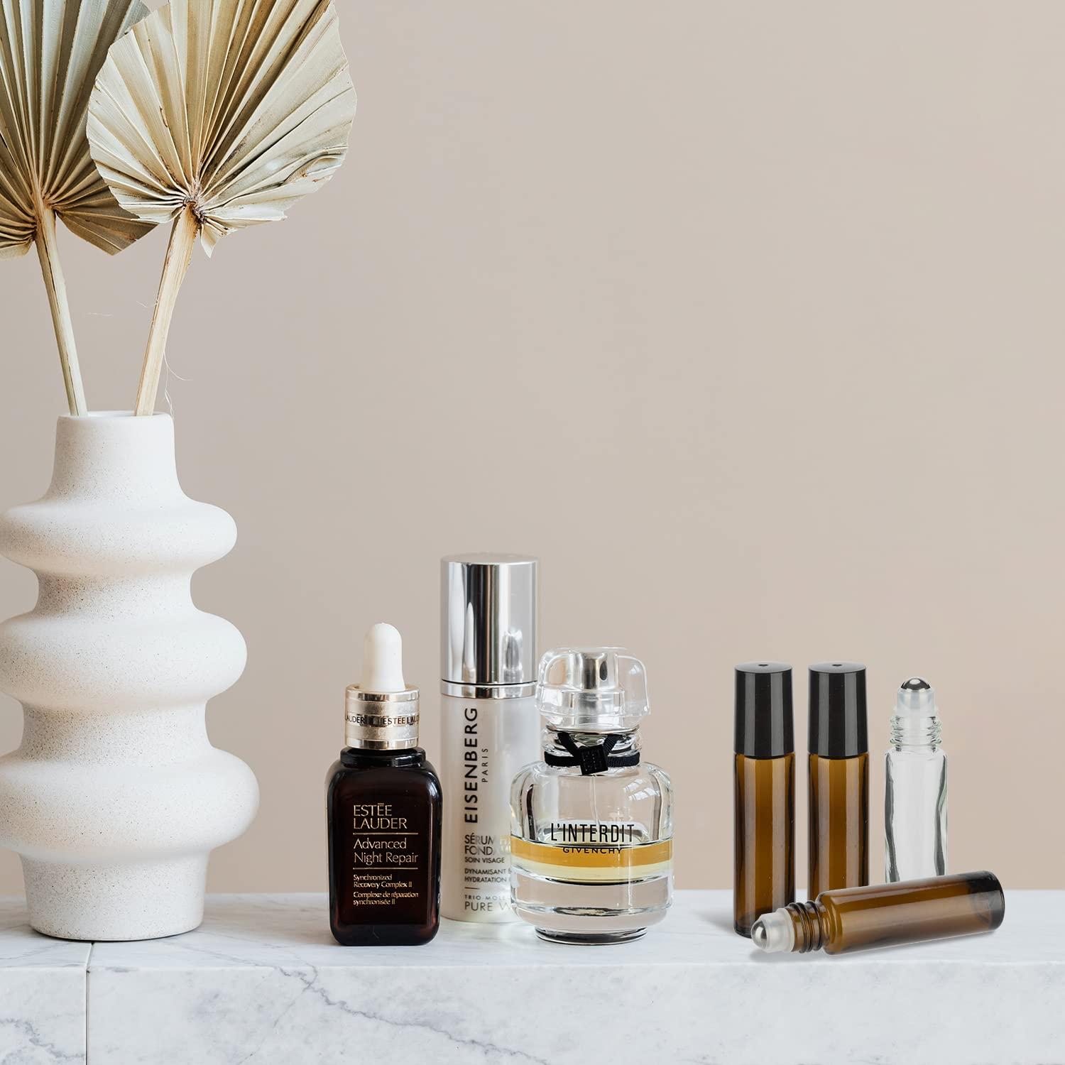 Botellas de Rodillo de Vidrio Ámbar 10ml - 6 Piezas GIVITASOT