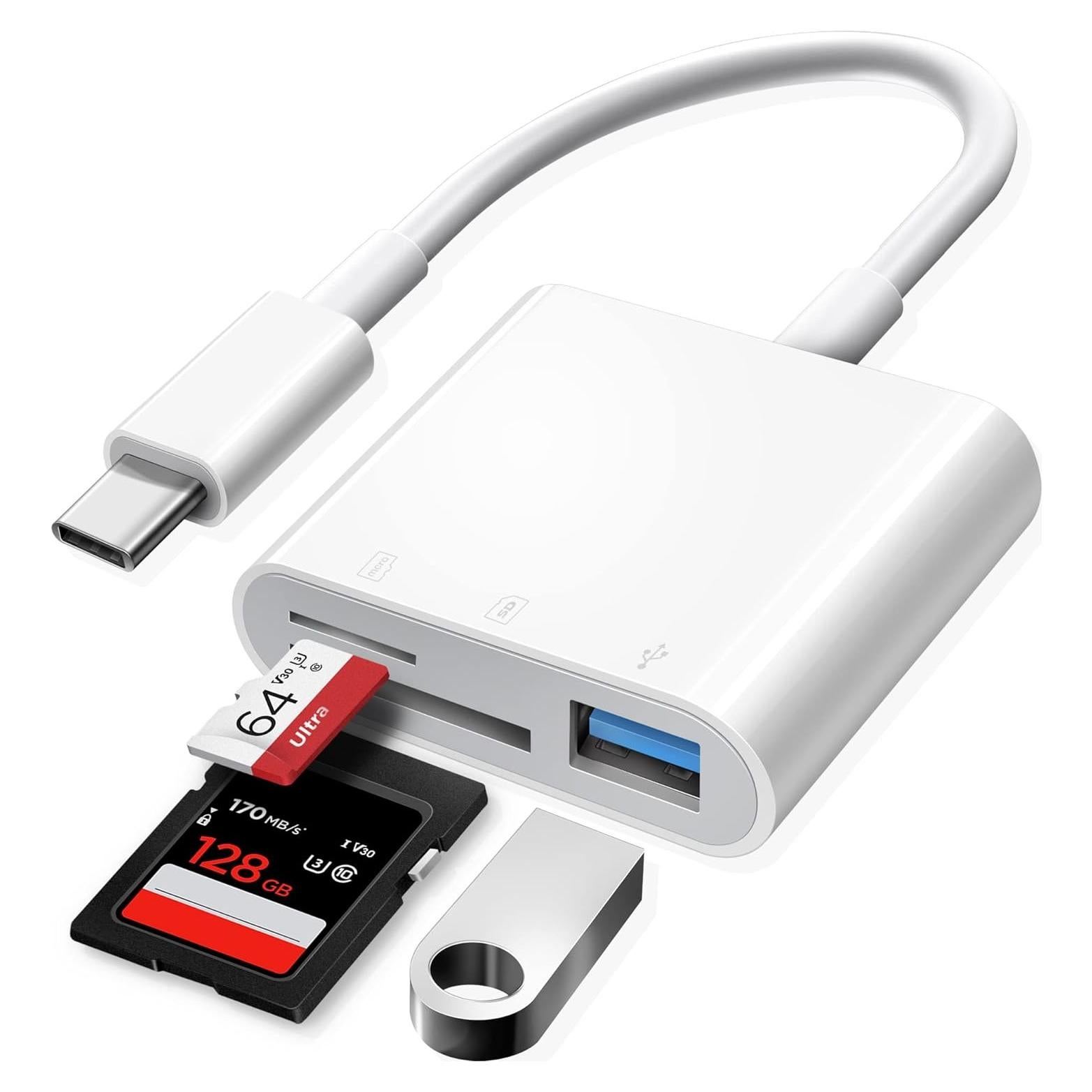 Lector de Tarjetas SD USB-C Oyuiasle para iPhone 15/16 y iPad