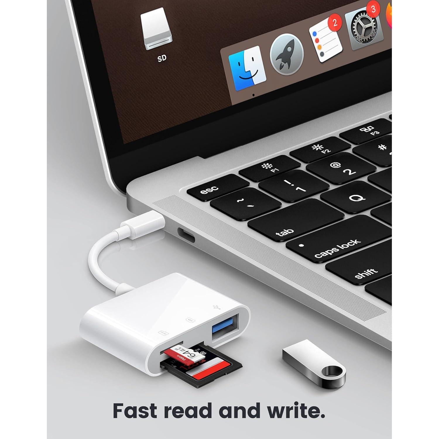 Lector de Tarjetas SD USB-C Oyuiasle para iPhone 15/16 y iPad