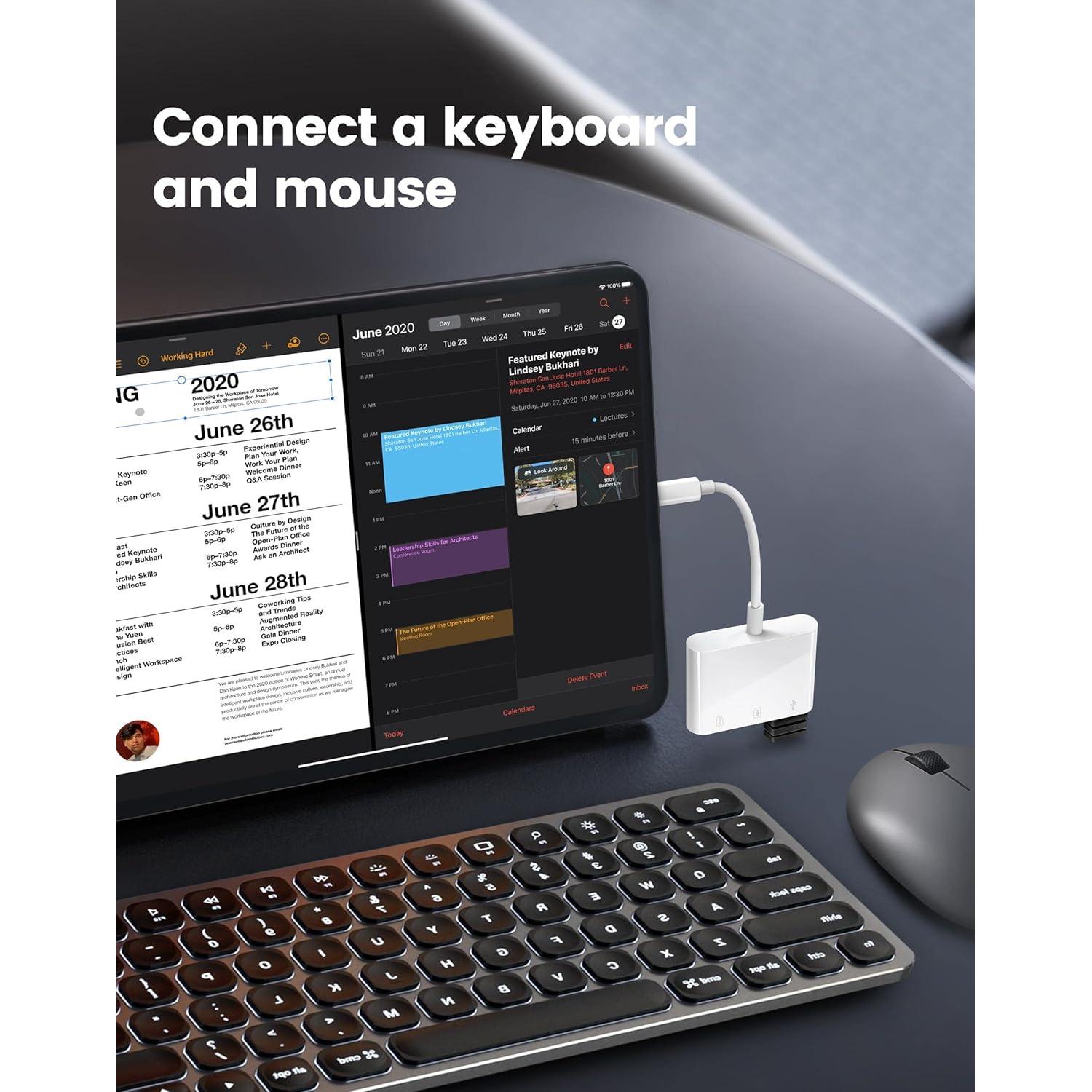 Lector de Tarjetas SD USB-C Oyuiasle para iPhone 15/16 y iPad