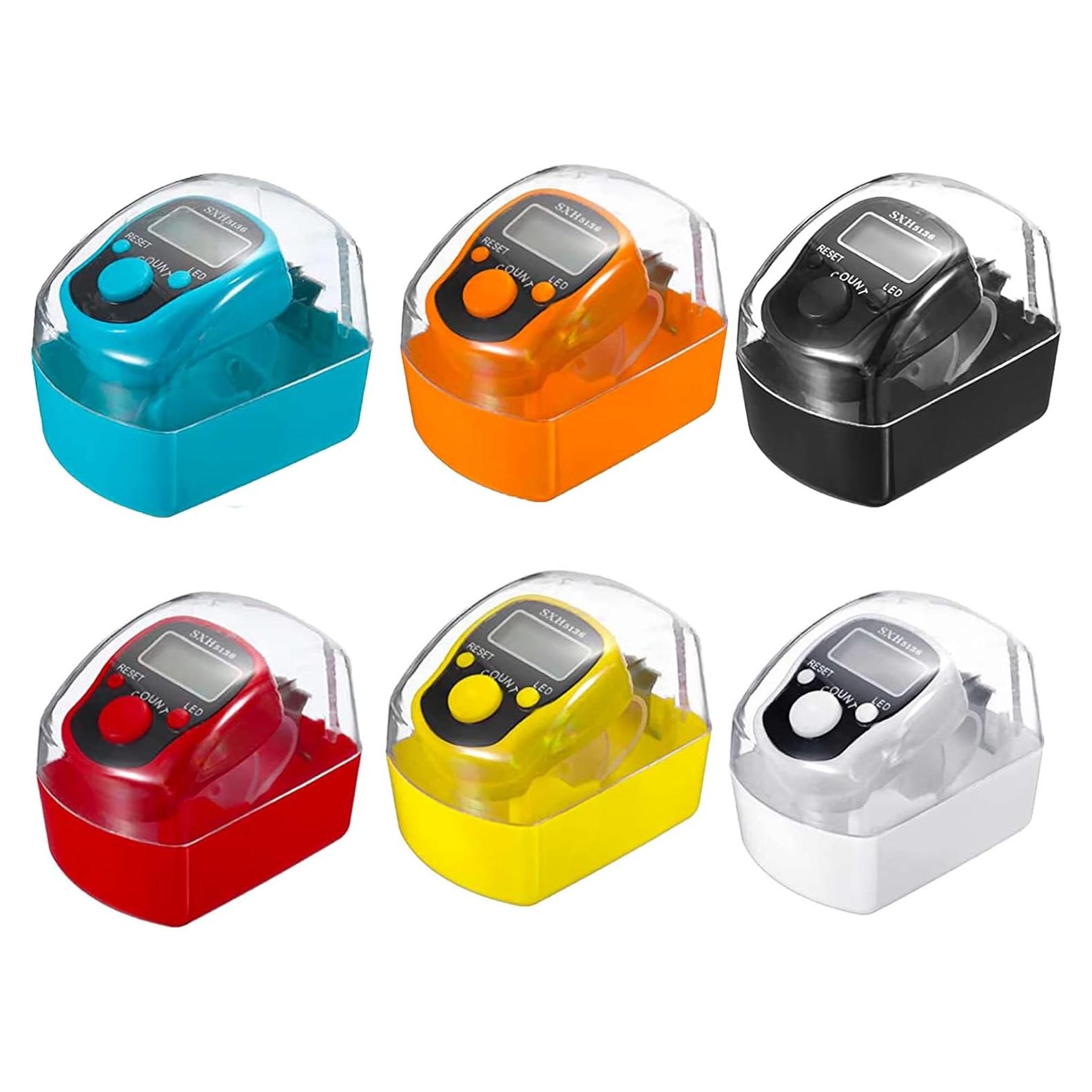 Paquete de 6 Contadores Digitales de Dedo AIPEBANI LED