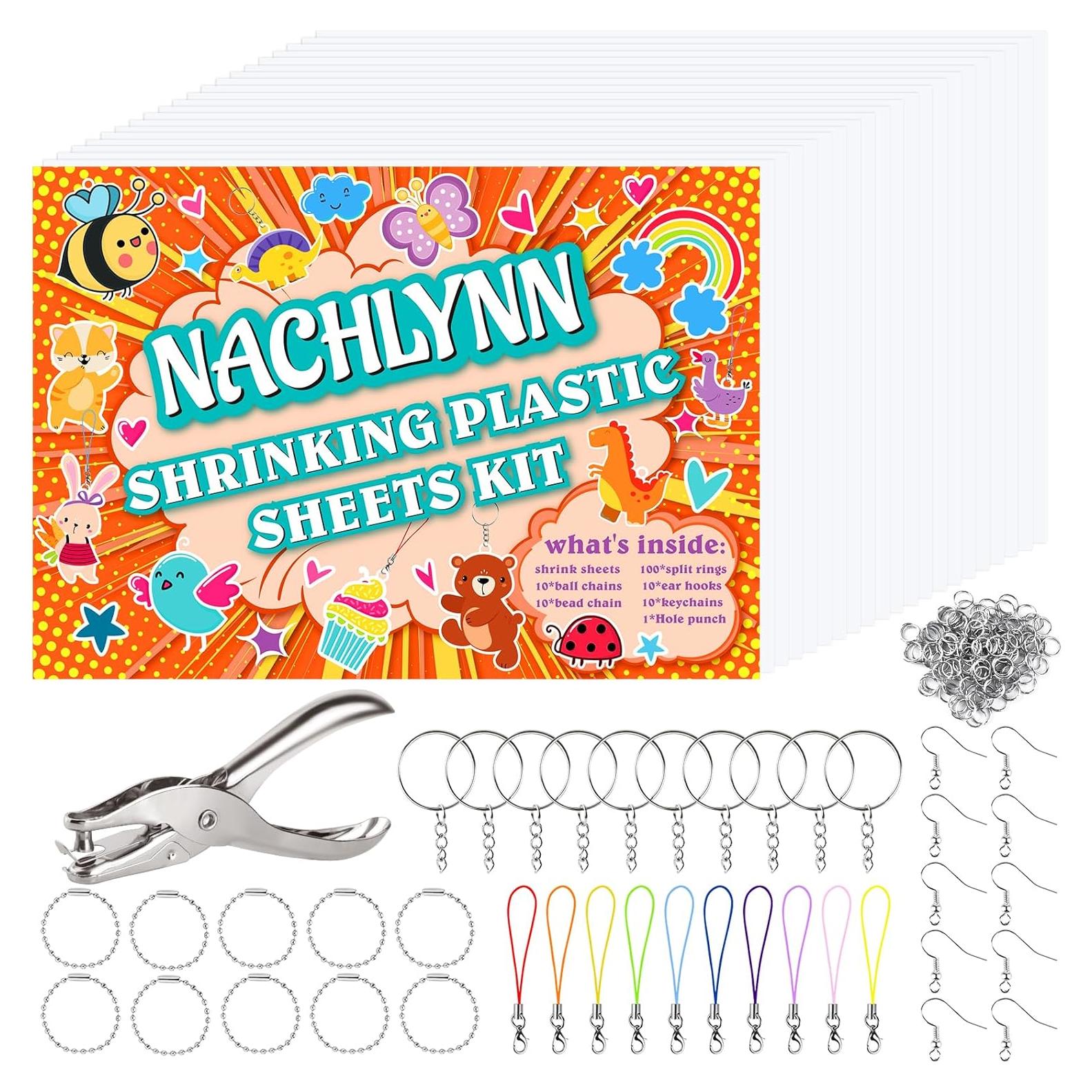 Kit de Manualidades NACHLYNN 156 Pcs Plástico Encogible