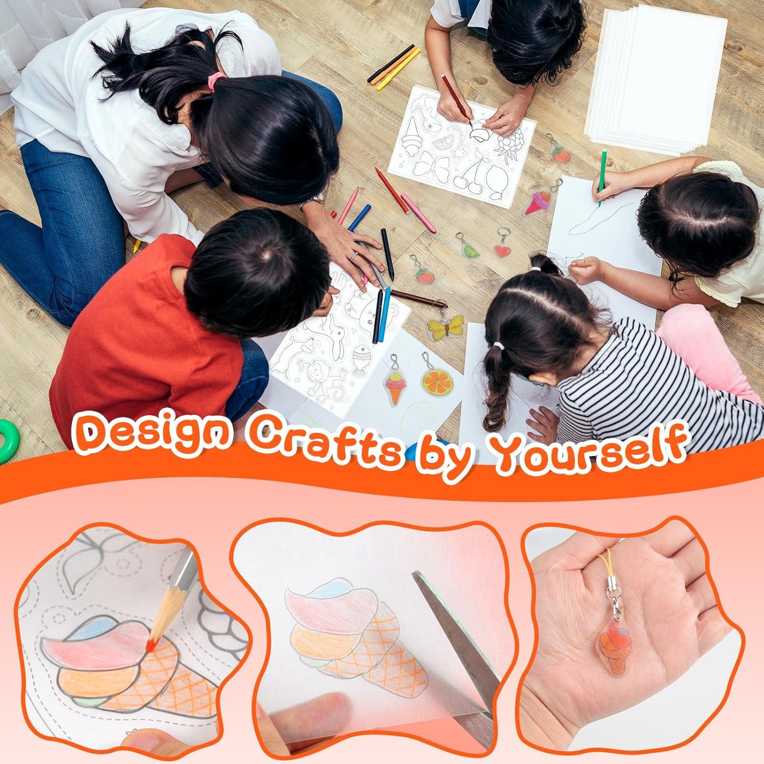 Kit de Manualidades NACHLYNN 156 Pcs Plástico Encogible