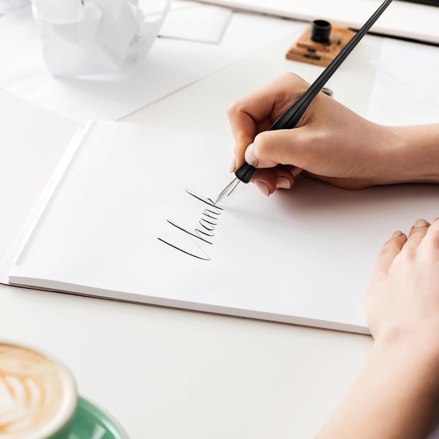 Juego de Pluma de Caligrafía Oblicua Mozeat Lens 10 Piezas