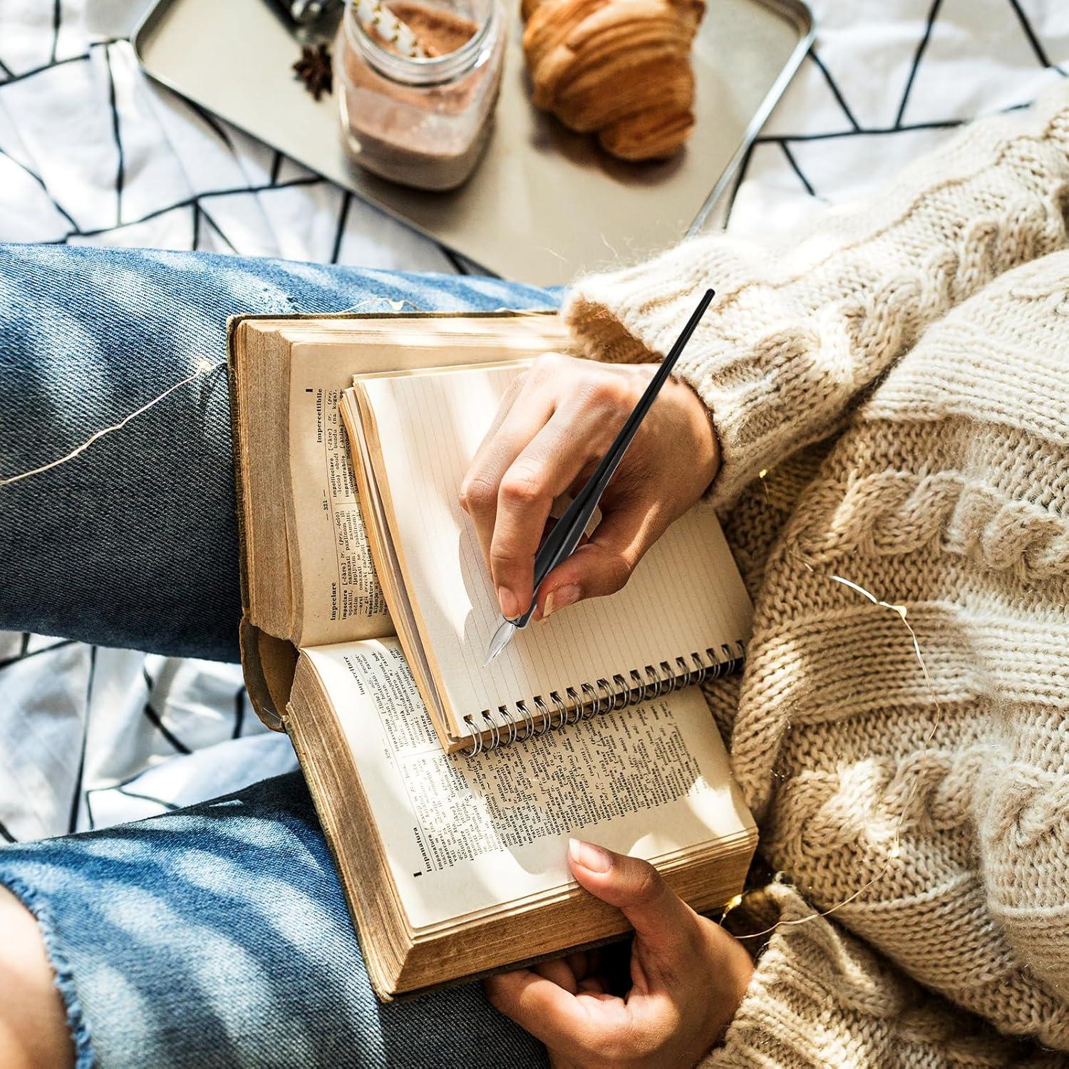 Juego de Pluma de Caligrafía Oblicua Mozeat Lens 10 Piezas