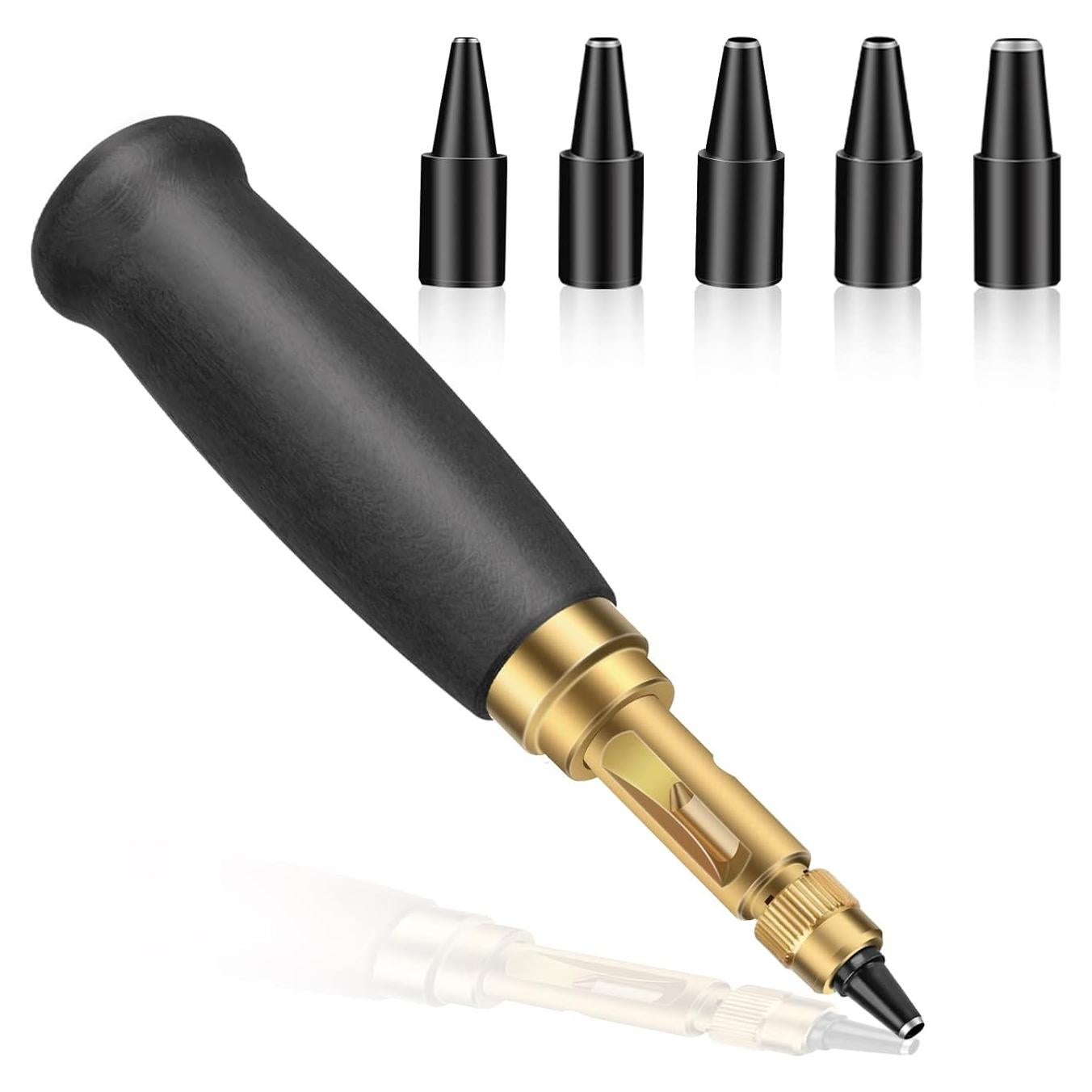 Perforadora de Agujeros Ajustable TLKKUE con 6 Puntas 1.5-4mm