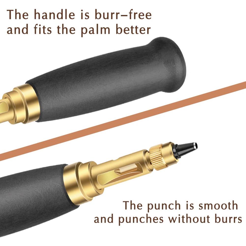 Perforadora de Agujeros Ajustable TLKKUE con 6 Puntas 1.5-4mm