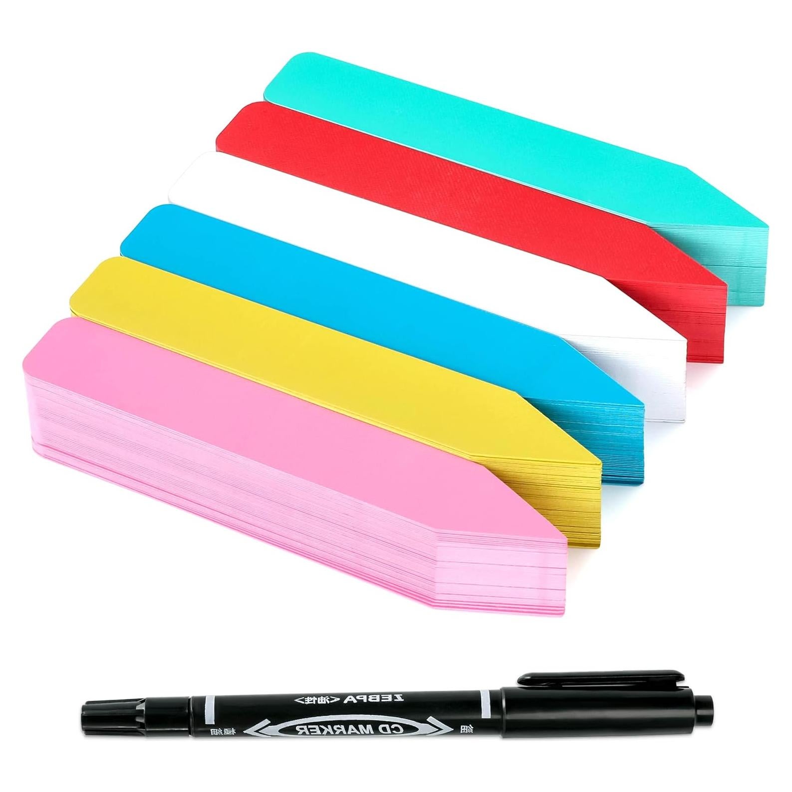 Etiquetas para Plantas 300 Pcs TDHDKE 10cm Plástico Colorido