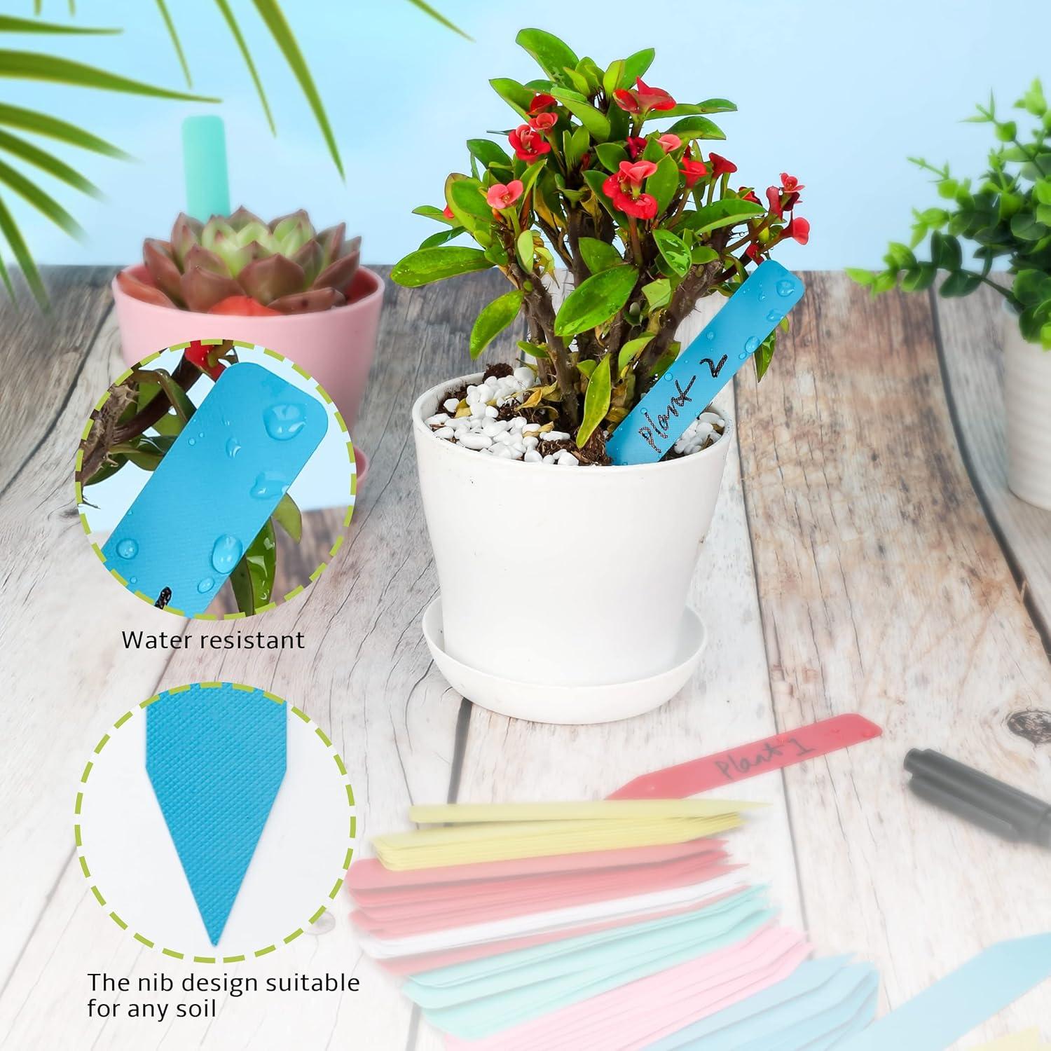 Etiquetas para Plantas 300 Pcs TDHDKE 10cm Plástico Colorido
