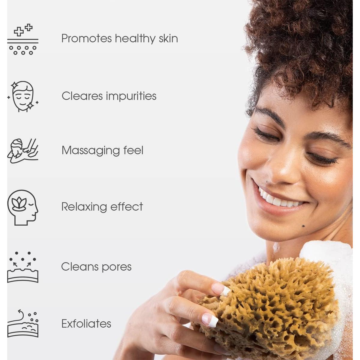 Esponja de Ducha Natural Naroa Pequeña | Lufa Marina Suave