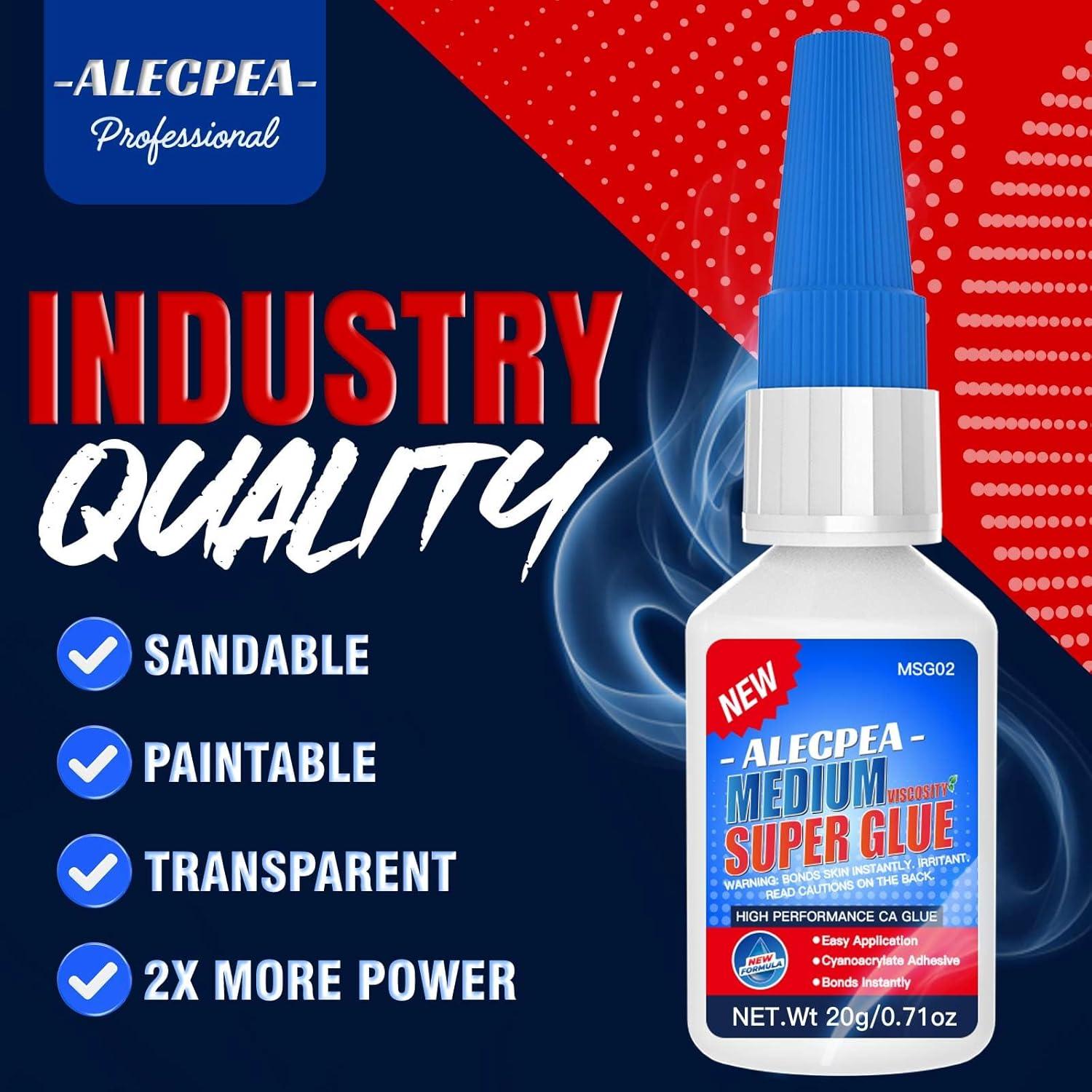 Pegamento CA Medio 20g ALECPEA - Adhesivo Multiusos Rápido